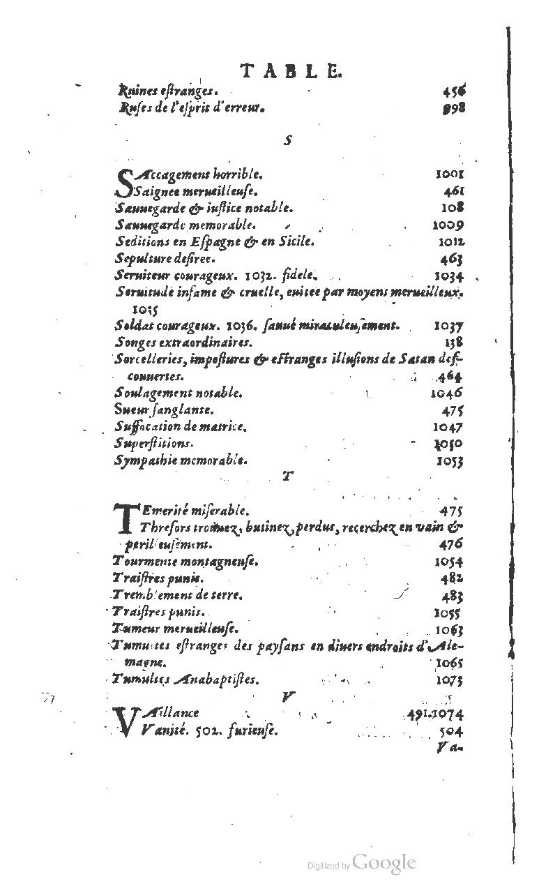 1610 - Paul Marceau - Trésor d’histoires admirables et mémorables - BSB Munich 1610 - Paul Marceau - Trésor d’histoires admirables et mémorables - BSB Munich