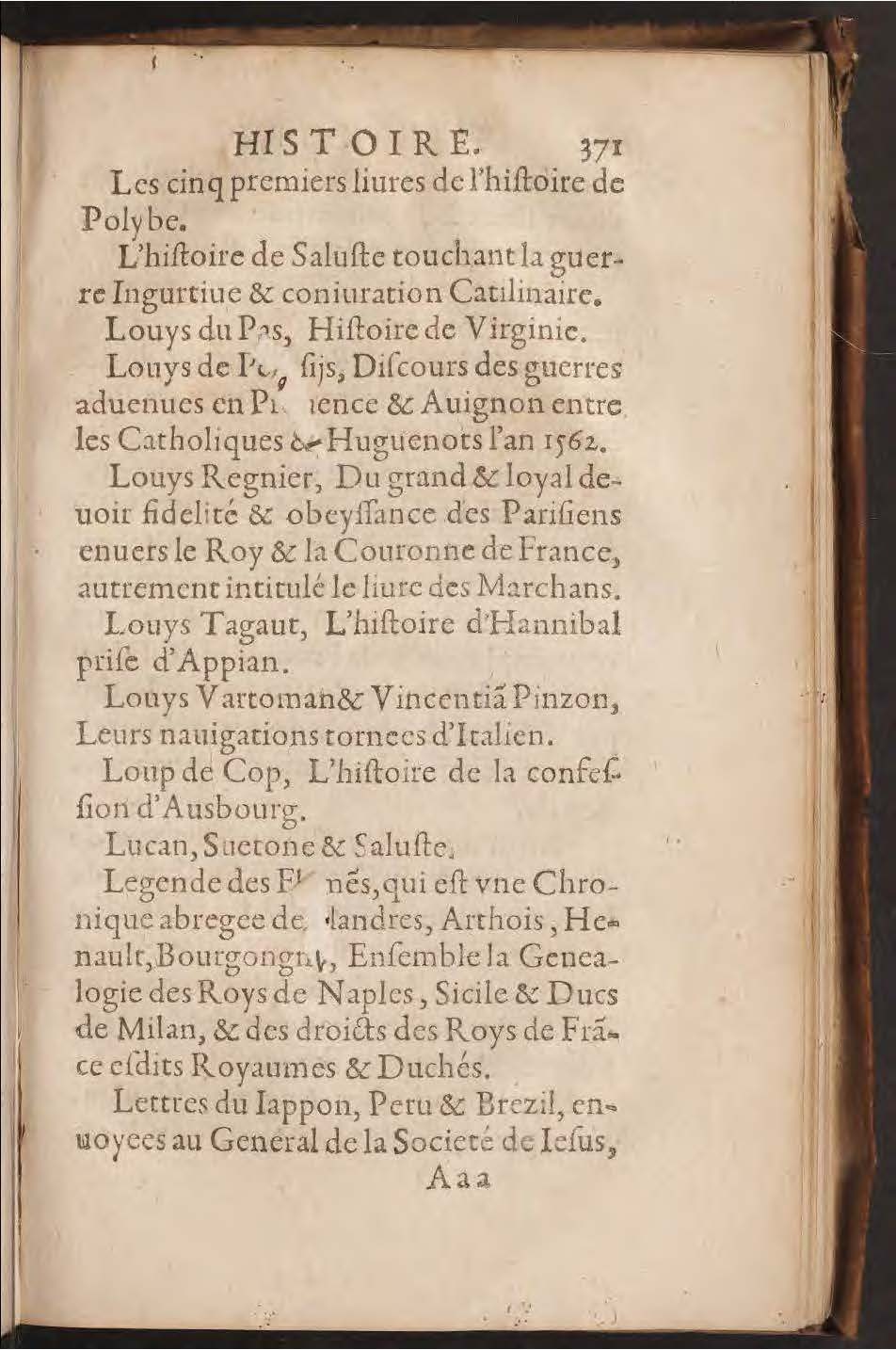 1602 - François Jacquin - Trésor des bons esprits français - BnF Arsenal