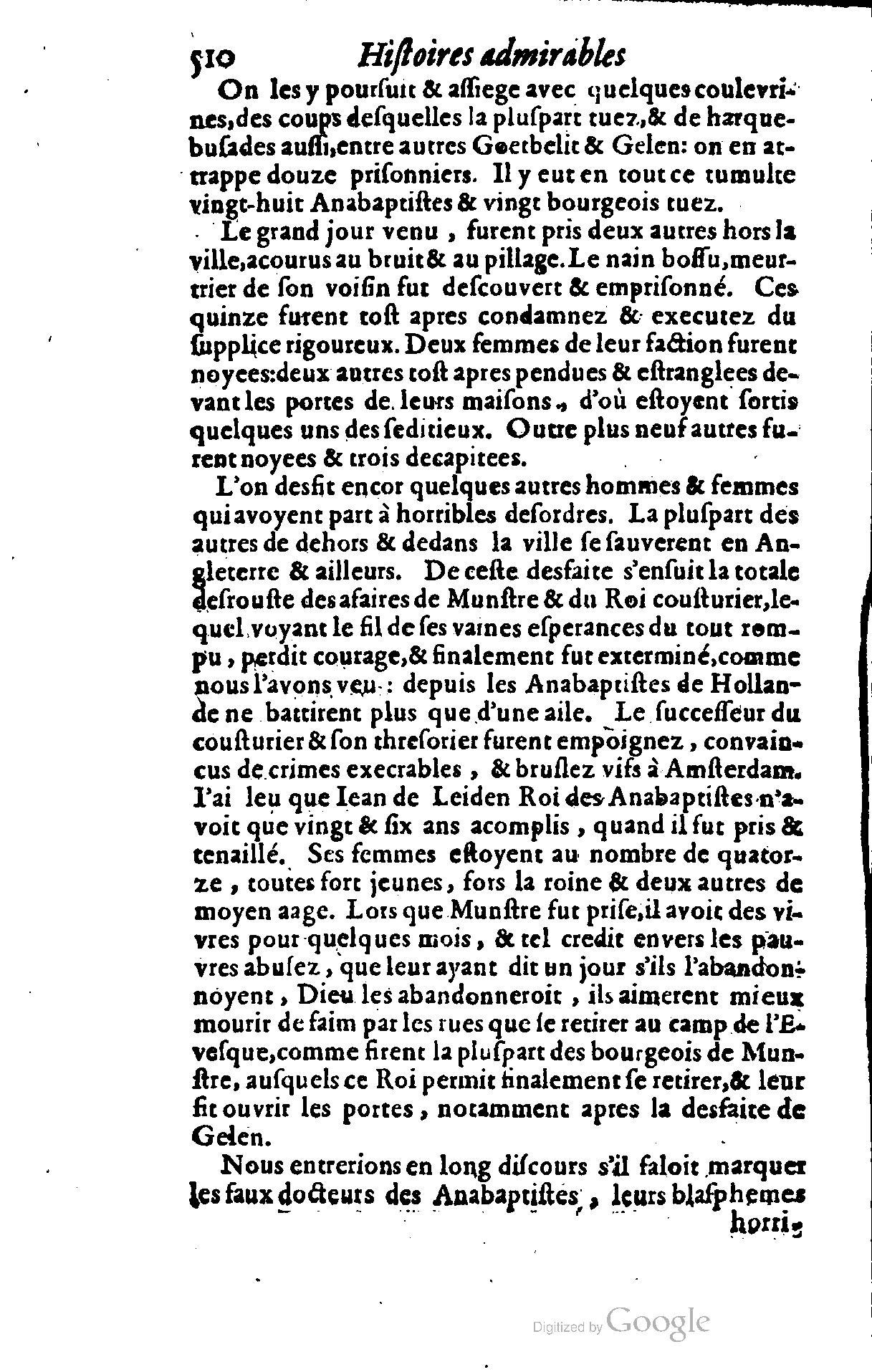 1628 - Jacques Crespin - Trésor d’histoires admirables et mémorables - BSB Munich