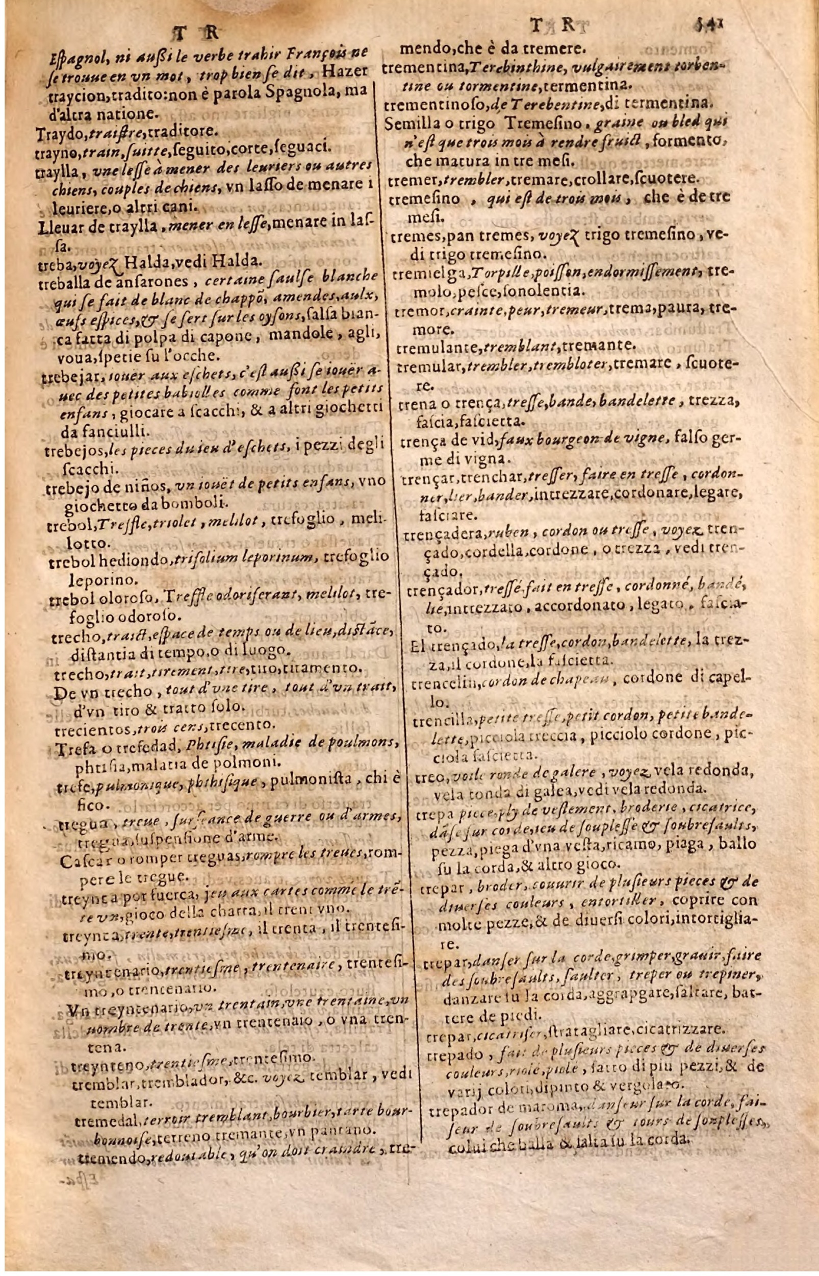 1627 - Jacques Crespin - Trésor des trois langues - Regensburg