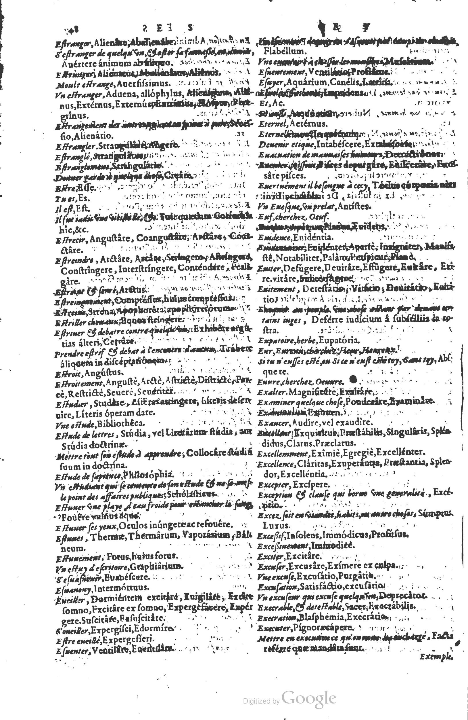 1578 - Louis Cloquemin - Trésor des mots et traits français - BSB Munich