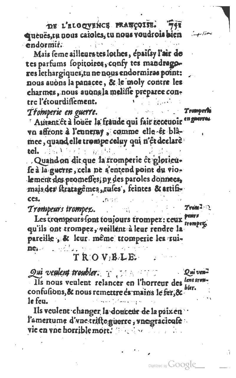 1610 - Louis Coste - Trésor de l’éloquence française (Seconde partie) - BM Lyon