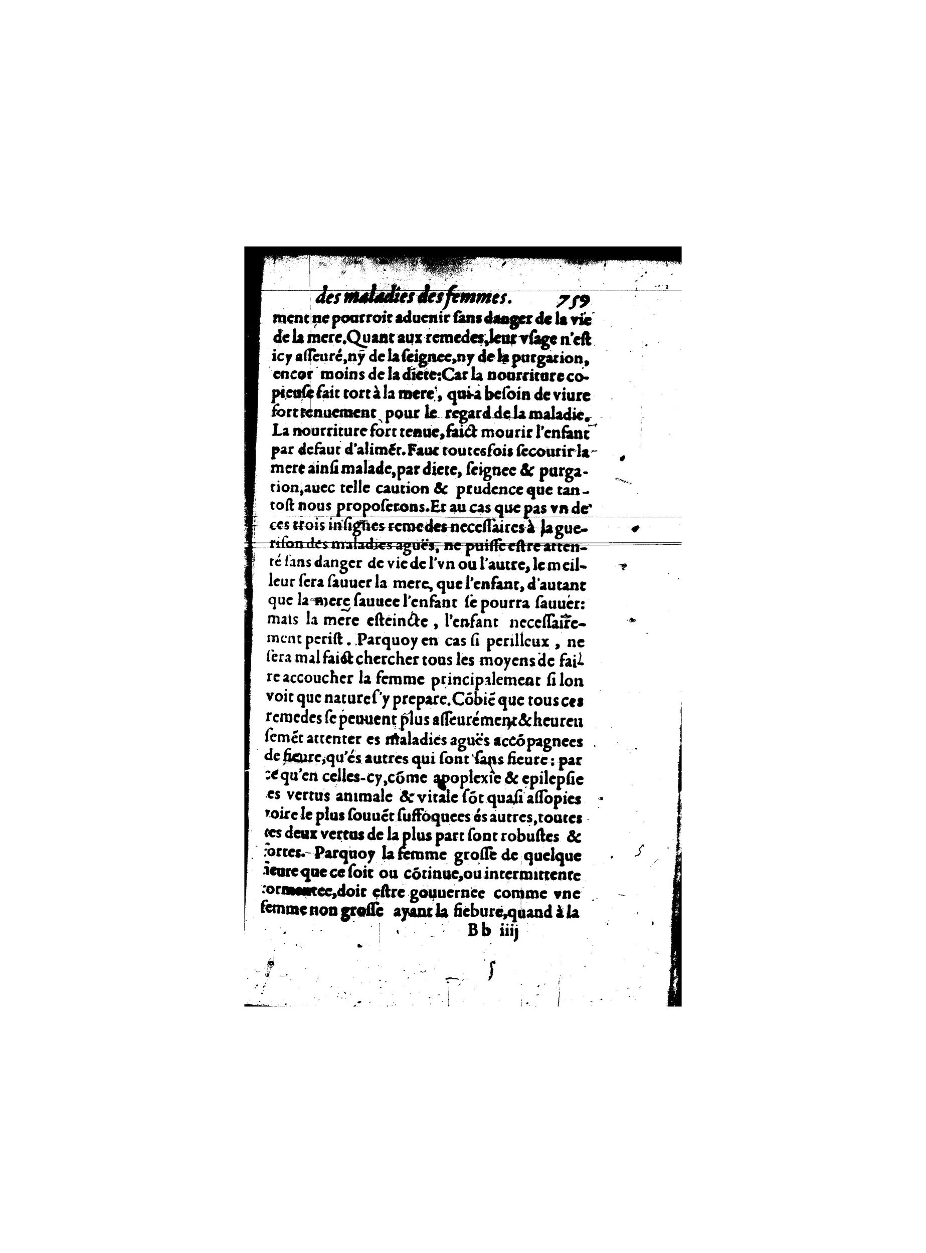 1587 - Jacques du Puis - Trésor des remèdes secrets pour les maladies des femmes - BnF