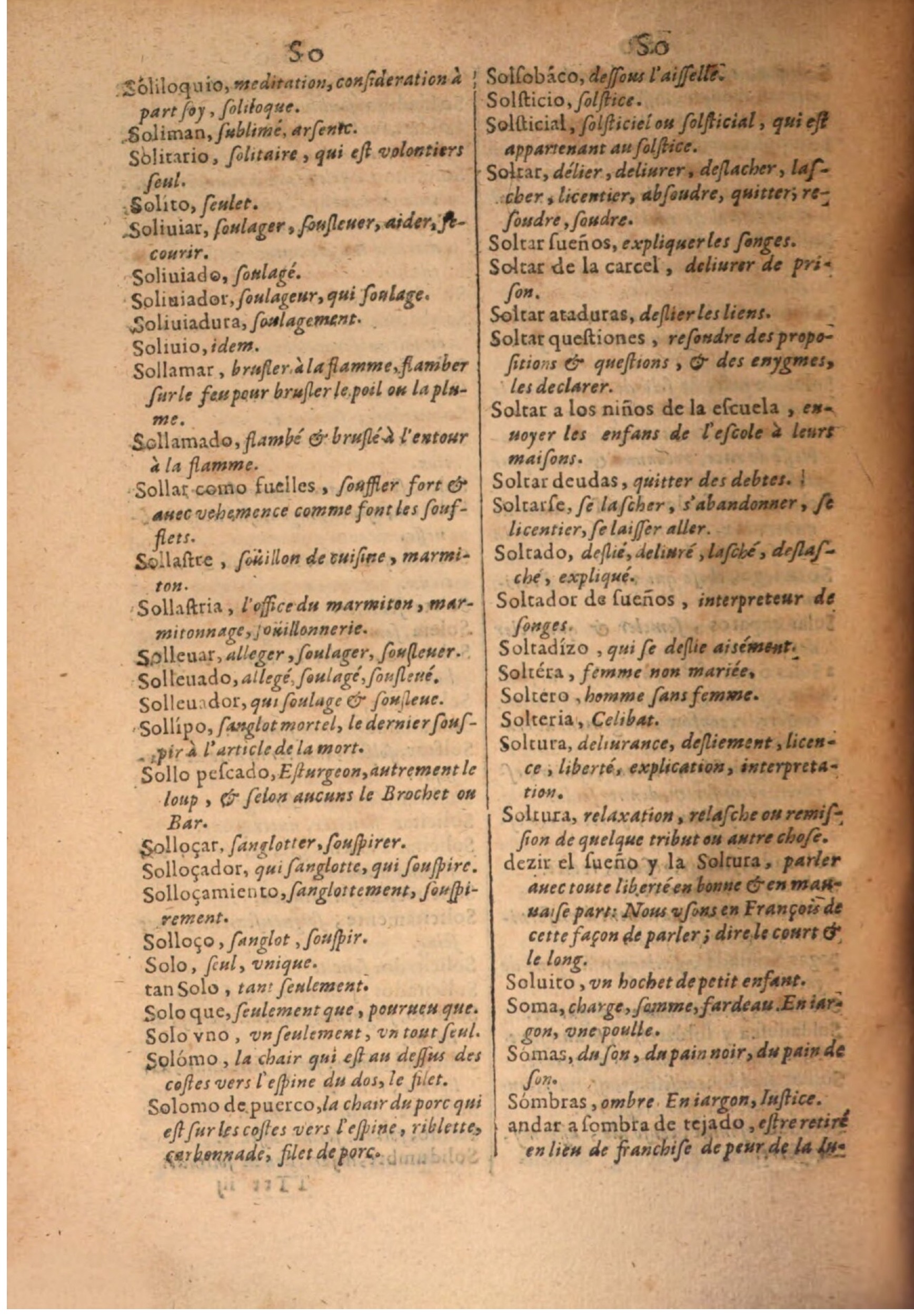 1645 - A. de Sommaville et A. Courbé - Trésor des deux langues espagnole et française - BSB Munich 1645 - A. de Sommaville et A. Courbé - Trésor des deux langues espagnole et française - BSB Munich