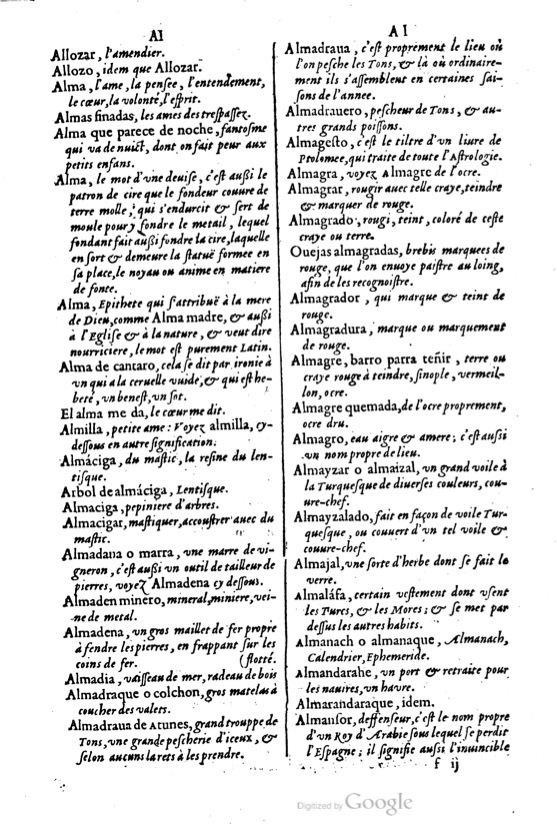1621 - Adrian Tiffaine - Trésor des deux langues espagnole et française - BM Lyon