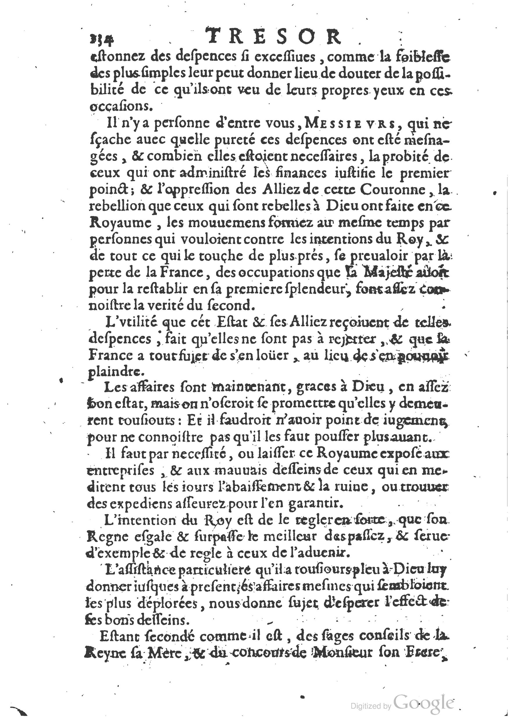 1654 - Michel Bobin - Trésor des harangues, remontrances et oraisons funèbres - BM Lyon