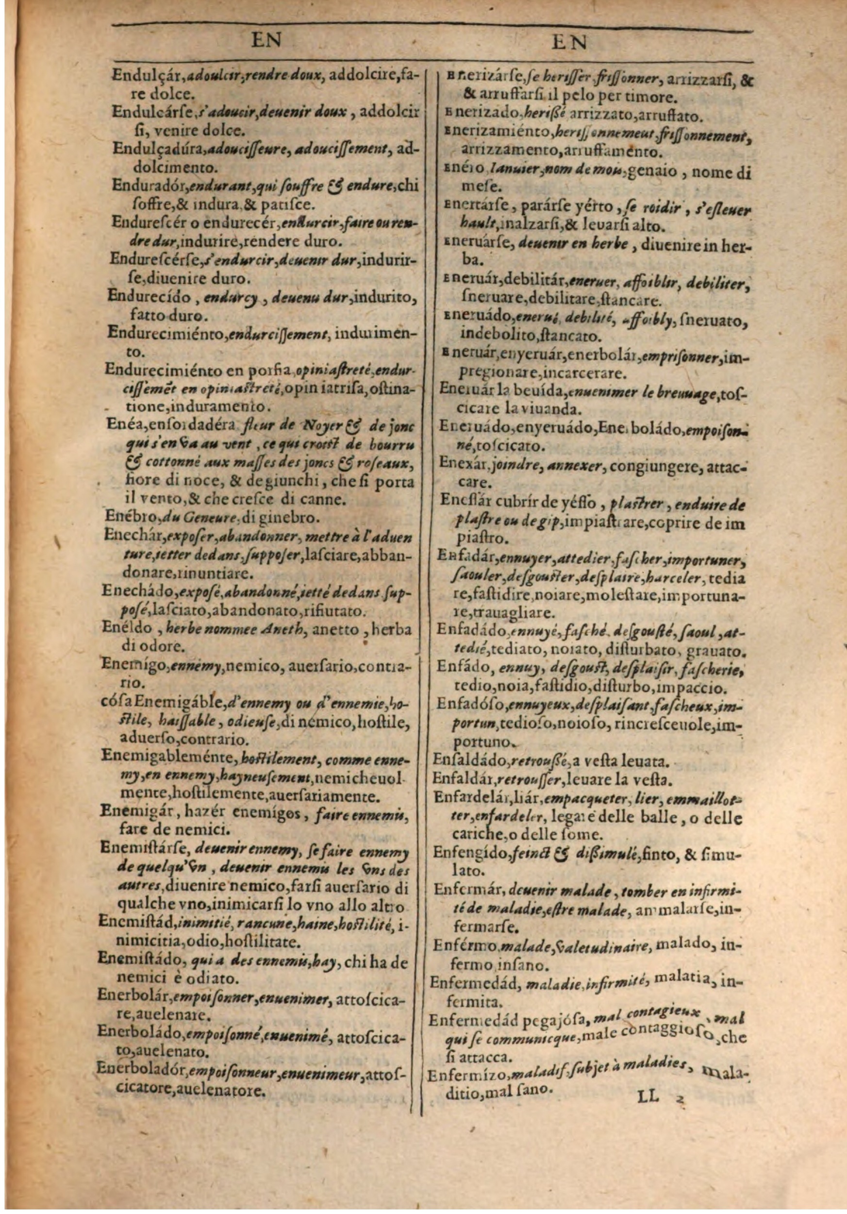 1609 - Philippe Albert et Alexandre Pernet - Trésor des trois langues française, italienne et espagnole (Première partie) - BSB Munich 1609 - Philippe Albert et Alexandre Pernet - Trésor des trois langues française, italienne et espagnole (Première partie) - BSB Munich