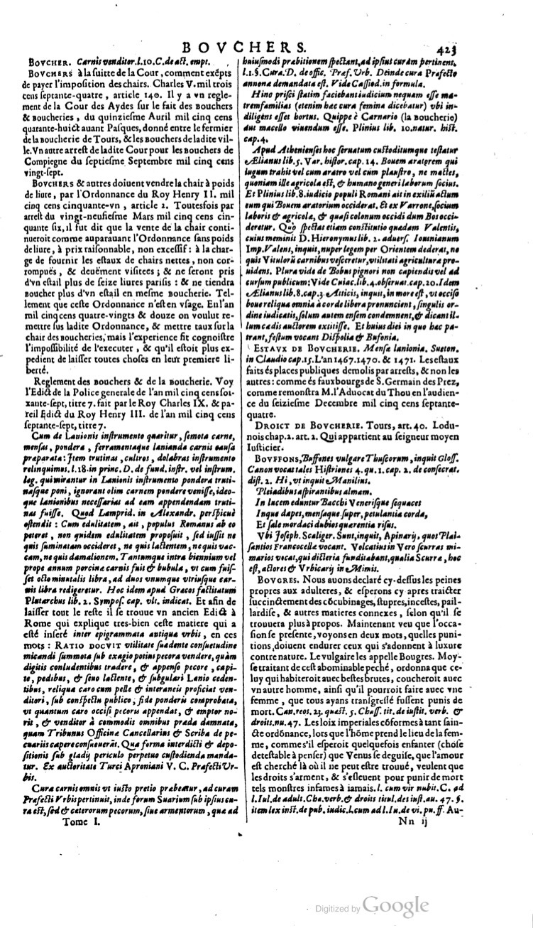 1629 - Veuve Nicolas Buon - Trésor du droit français (21754 T. 1) - BM Lyon
