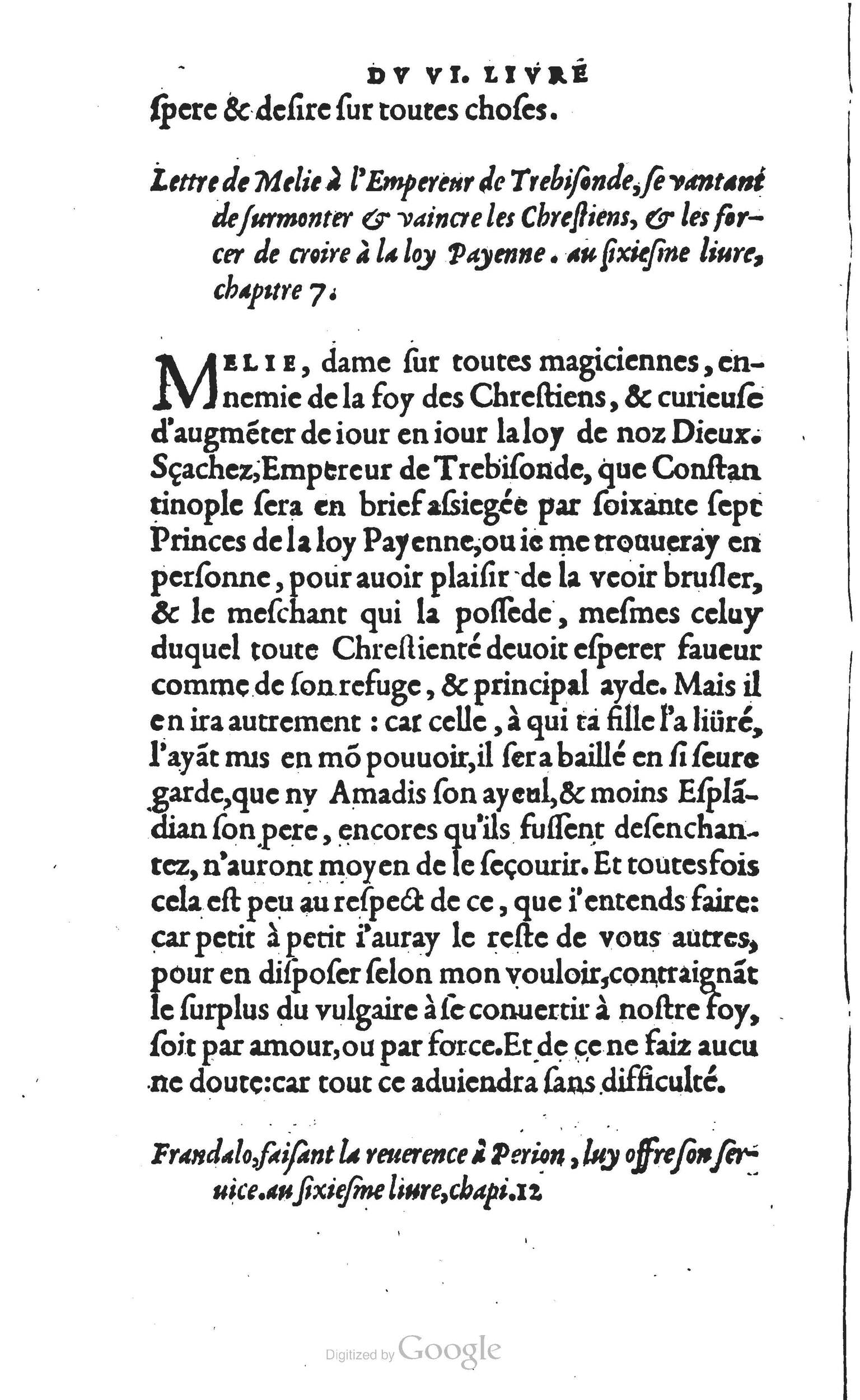 1560 - Vincent Sertenas et Gilles Robinot - Trésor des Amadis - British Library