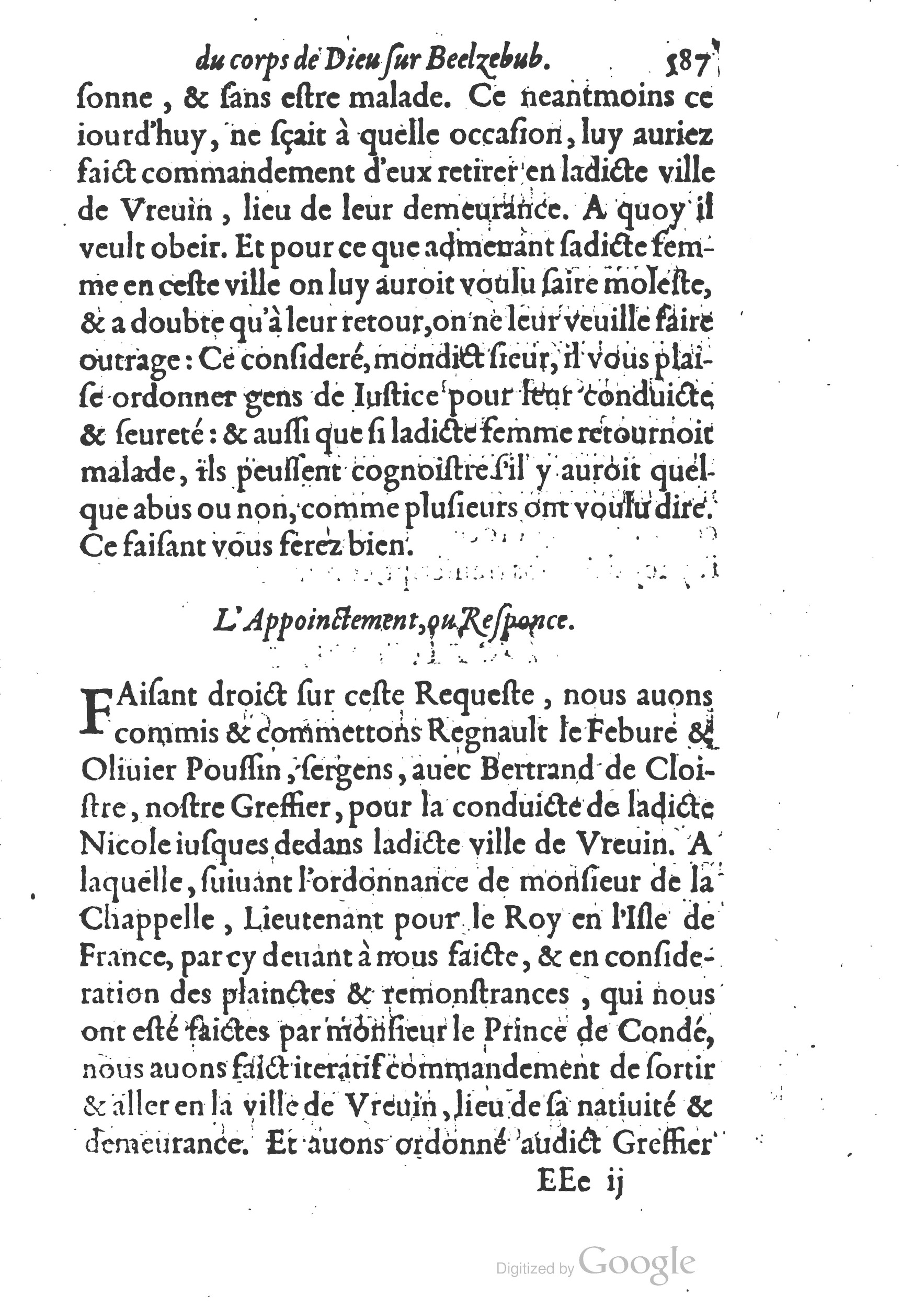 1578 - Nicolas Chesneau - Trésor et entière histoire de la triomphante victoire du corps de Dieu sur l’esprit malin - British Library 1578 - Nicolas Chesneau - Trésor et entière histoire de la triomphante victoire du corps de Dieu sur l’esprit malin - British Library