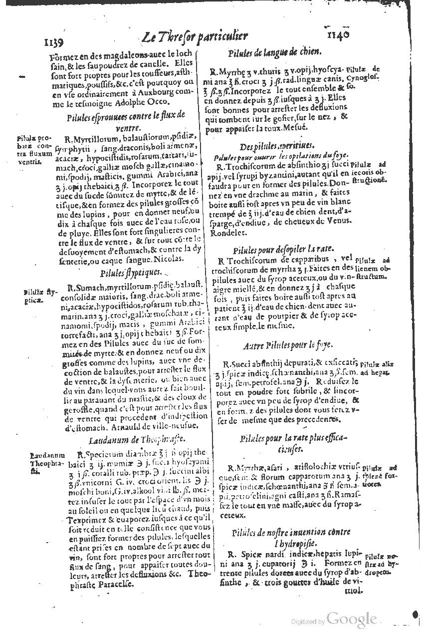1616 - Étienne Gamonet - Grand trésor ou dispensaire - BSB Munich
