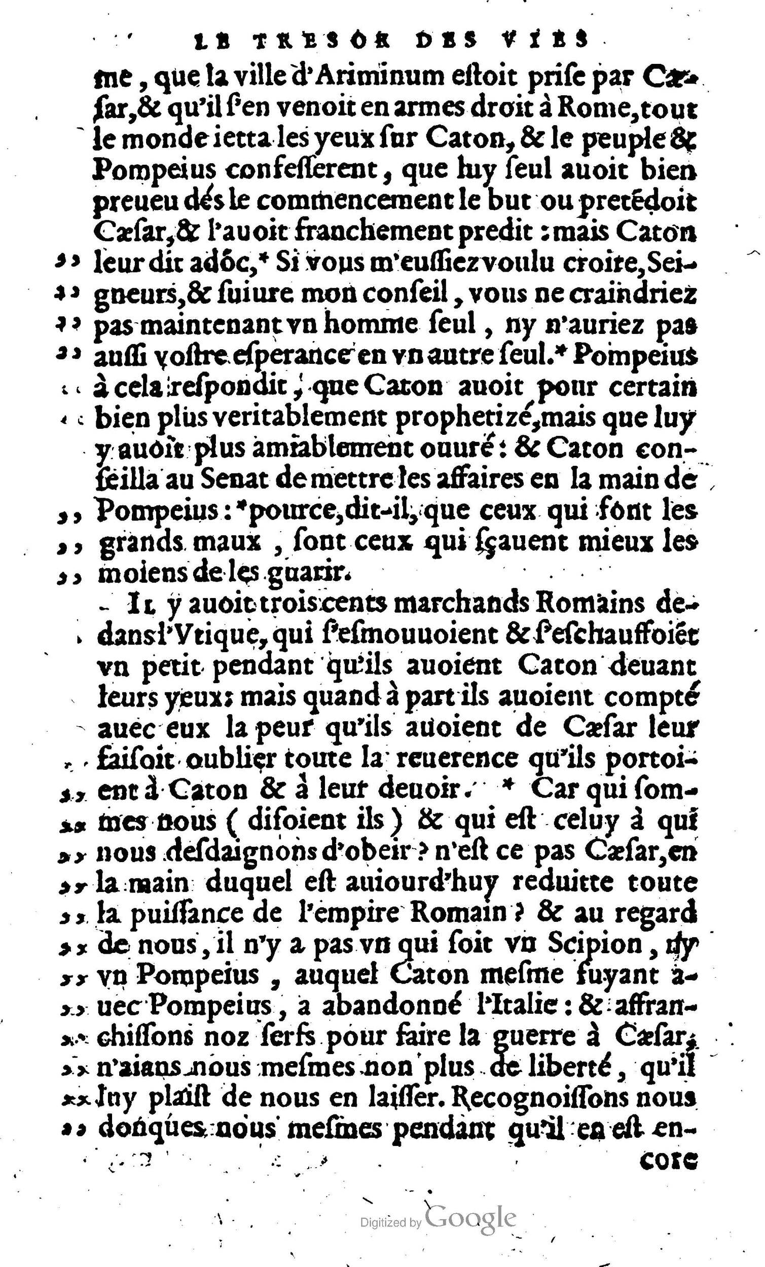 1568 - Willem Silvius - Trésor des vies de Plutarque - Anvers Plantin-Moretus