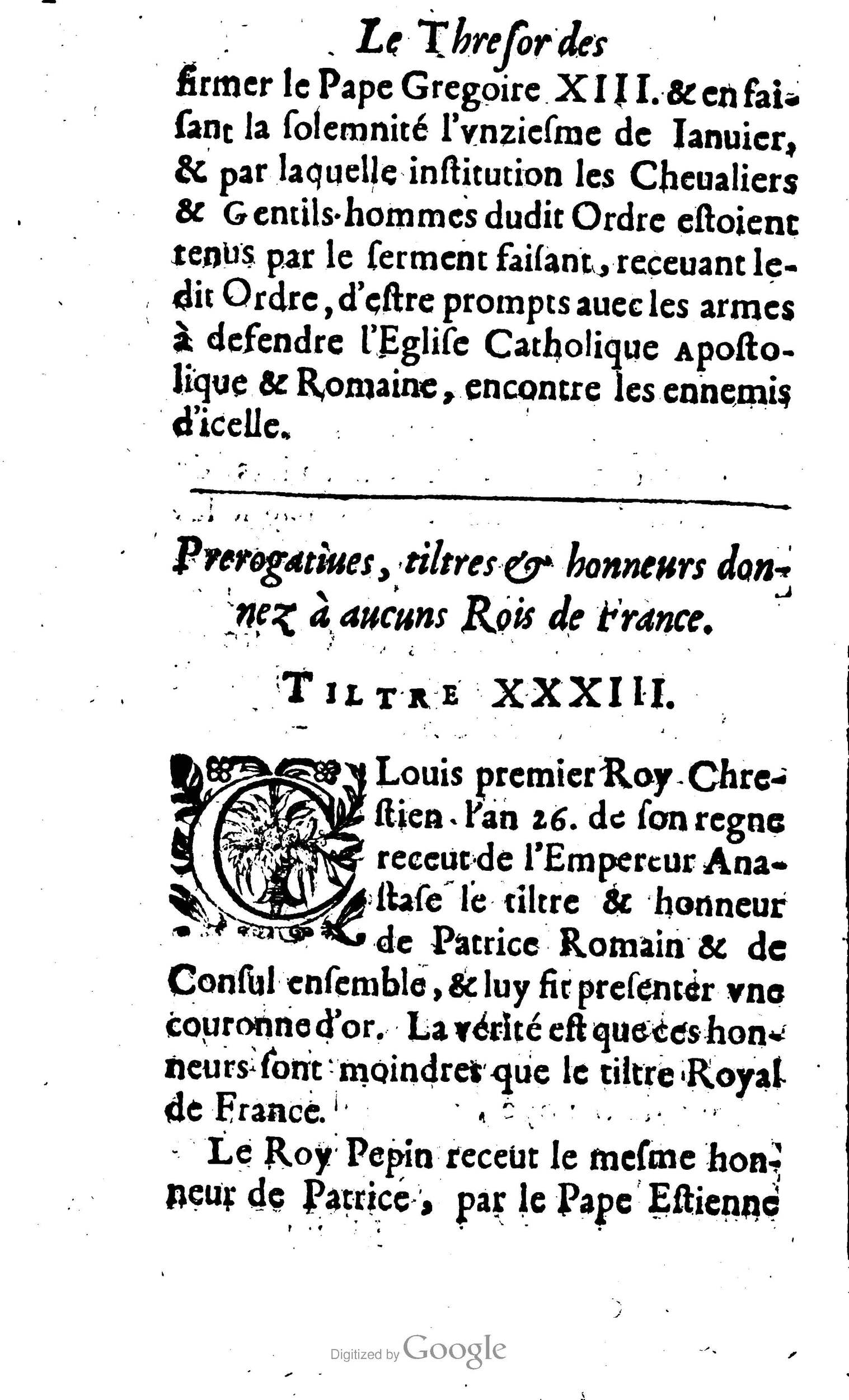 1638 - Jean Corrozet - Trésor des histoires de France - BM Lyon