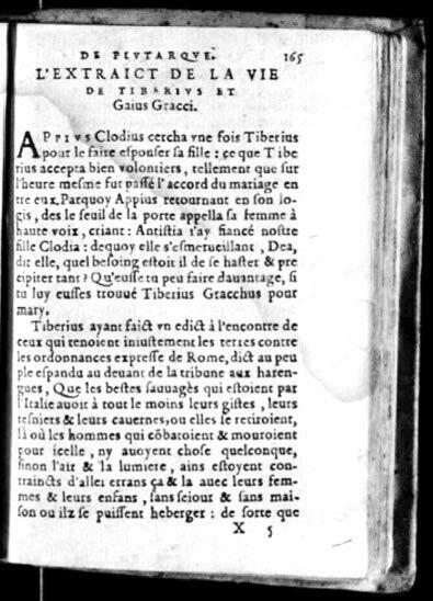 1574 - Benoît Rigaud - Trésor des vies de Plutarque - Avignon