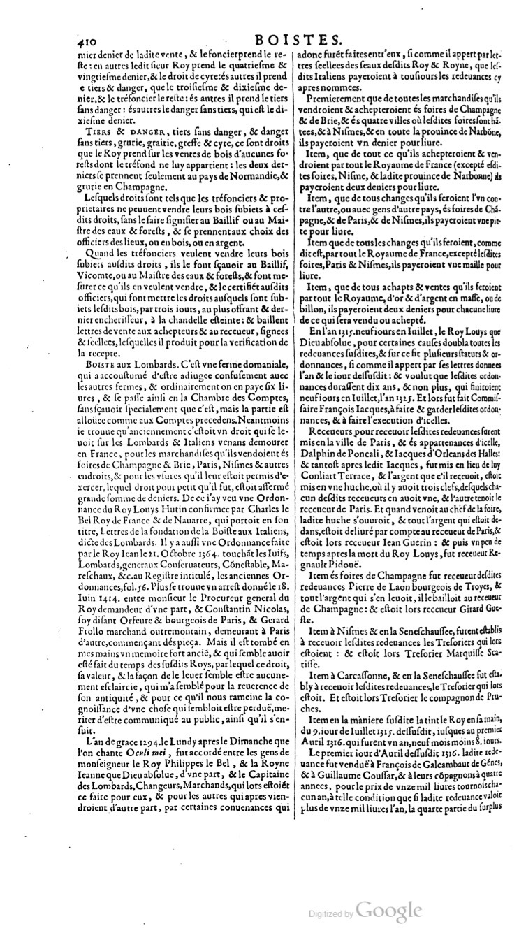 1629 - Veuve Nicolas Buon - Trésor du droit français (29620 T. 1) - BM Lyon