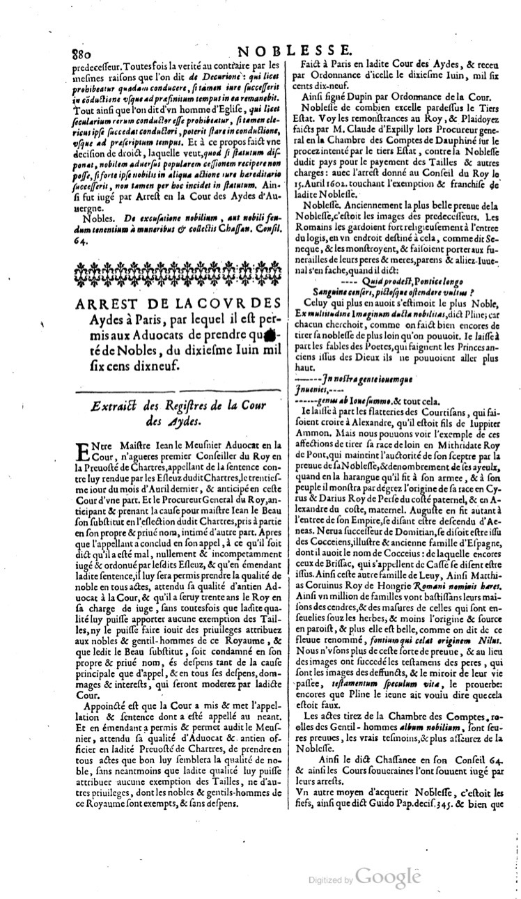 1629 - Veuve Nicolas Buon - Trésor du droit français (21754 T. 2) - BM Lyon
