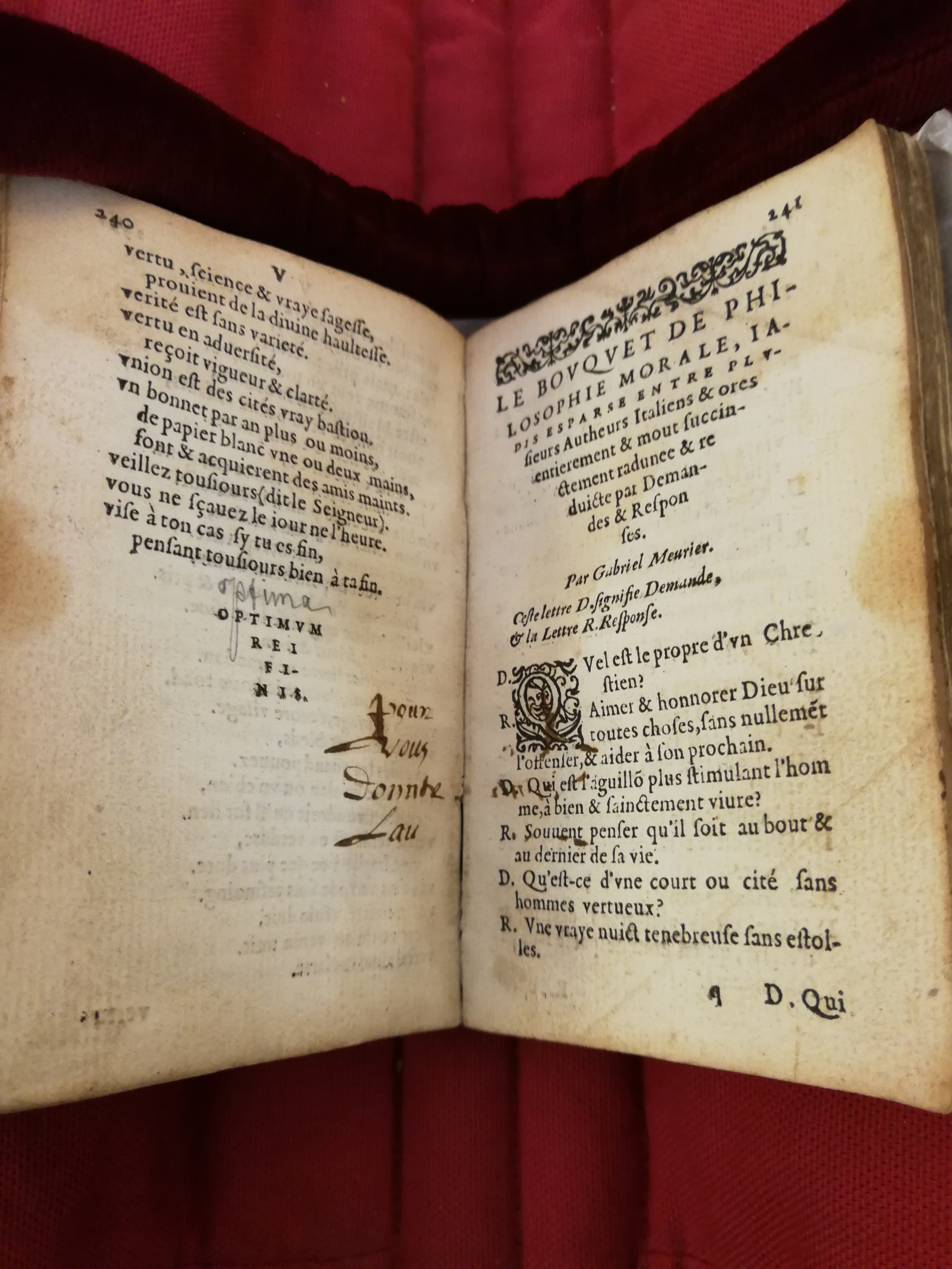 1577 - Jean d’Ogerolles - Trésor de sentences dorées - Bibliothèque Sainte-Geneviève