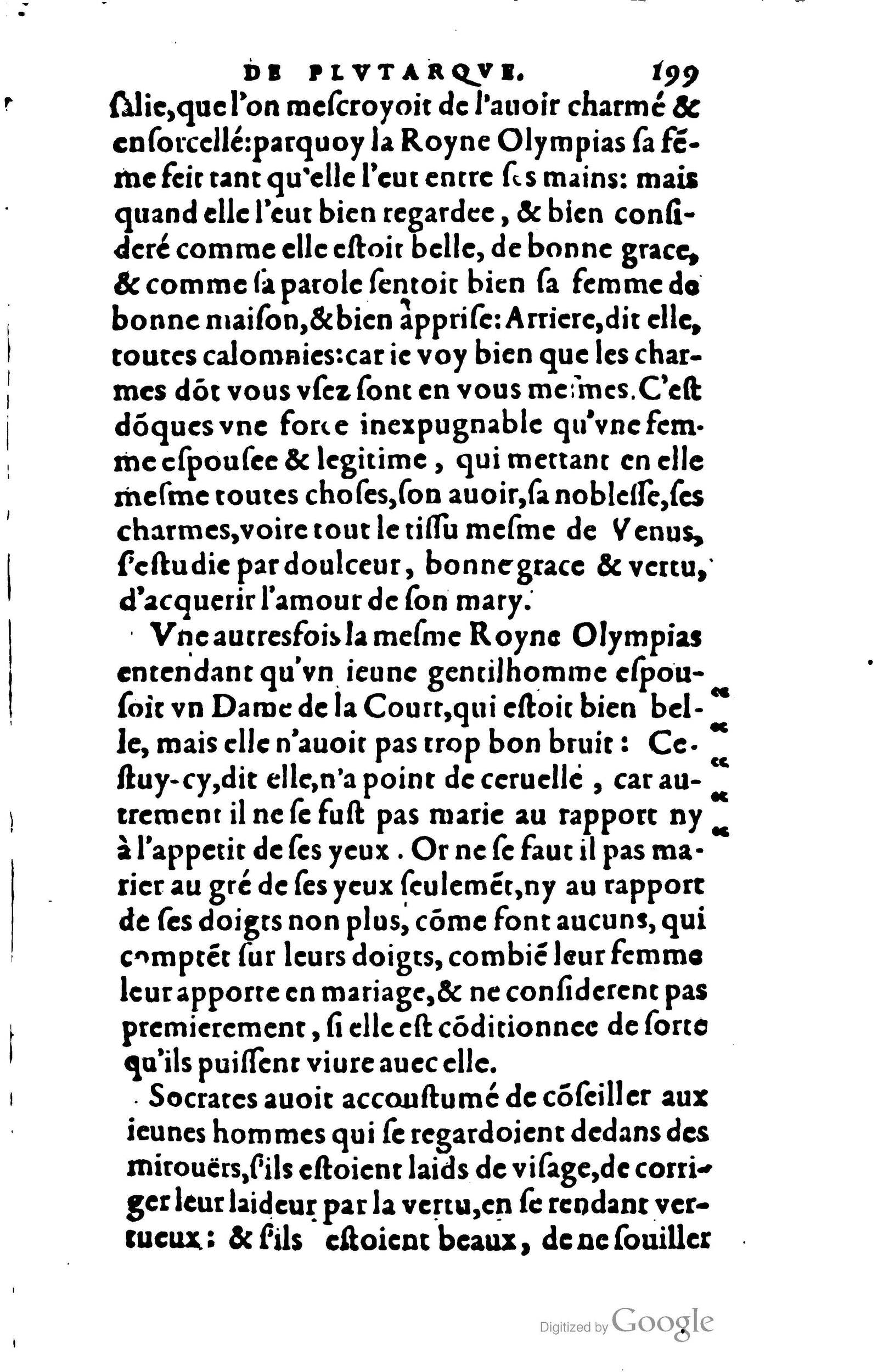 1578 - Jean Poupy - Trésor des morales de Plutarque - BSB Munich