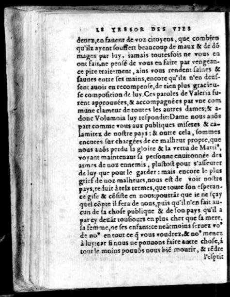 1574 - Benoît Rigaud - Trésor des vies de Plutarque - Avignon