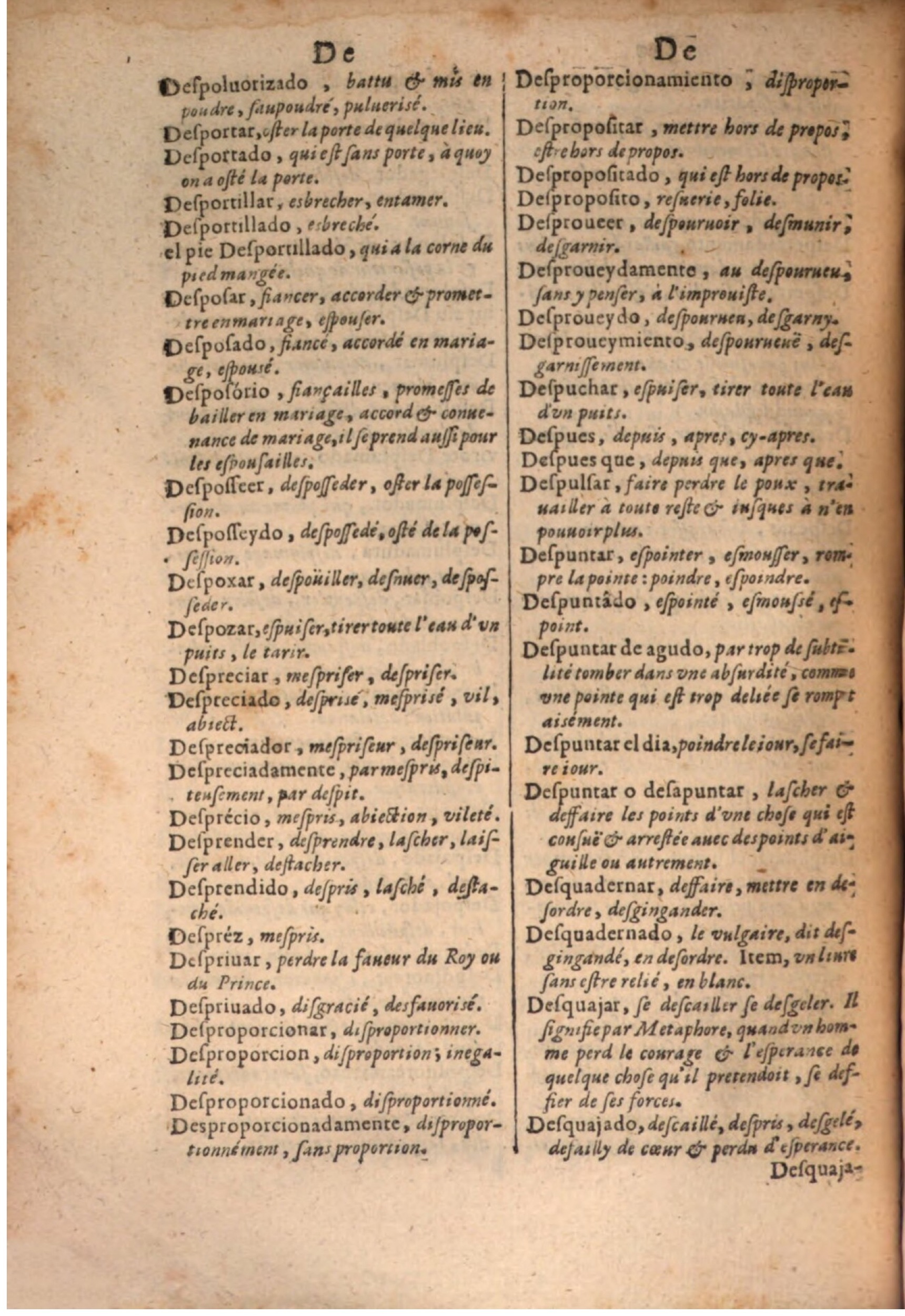 1645 - A. de Sommaville et A. Courbé - Trésor des deux langues espagnole et française - BSB Munich