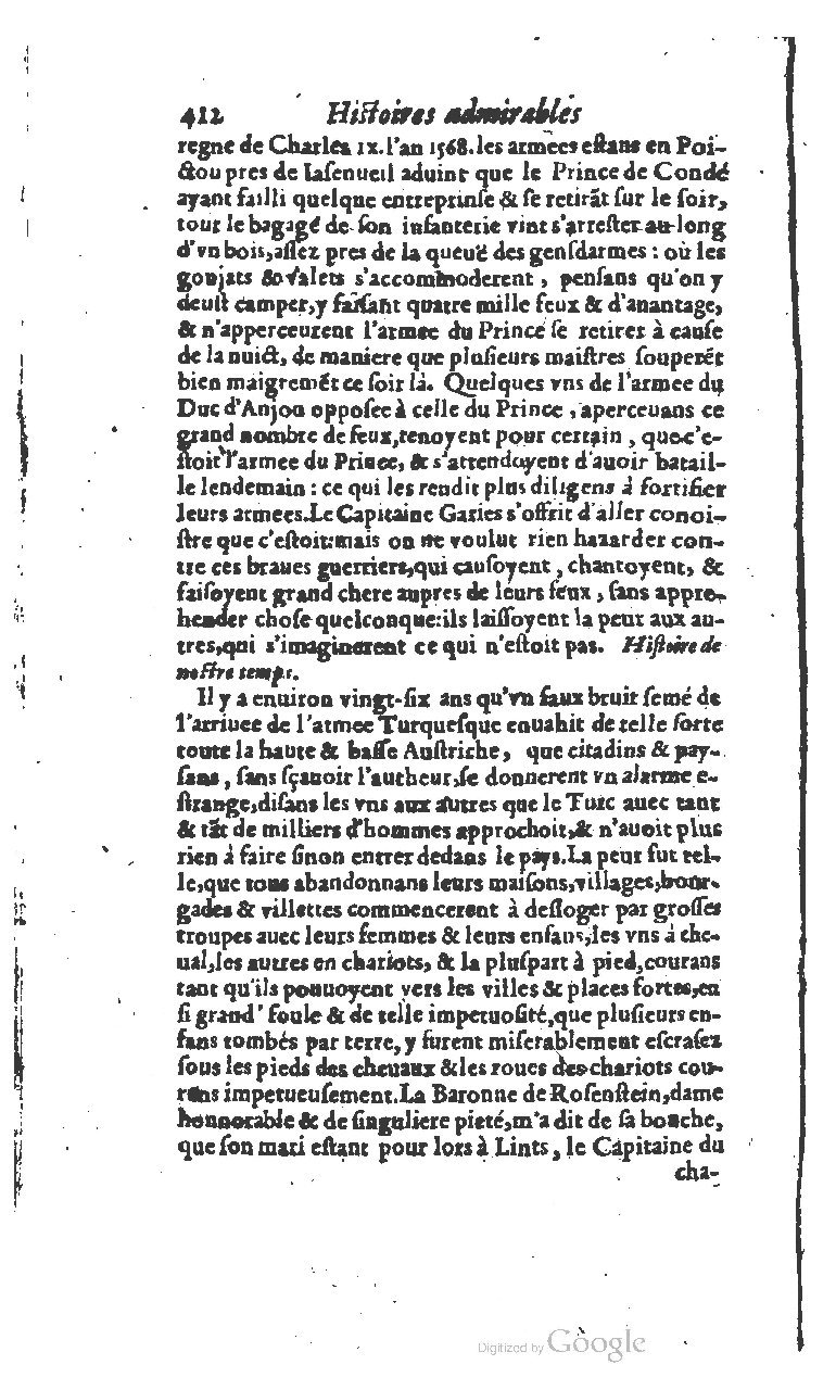 1610 - Paul Marceau - Trésor d’histoires admirables et mémorables - BSB Munich