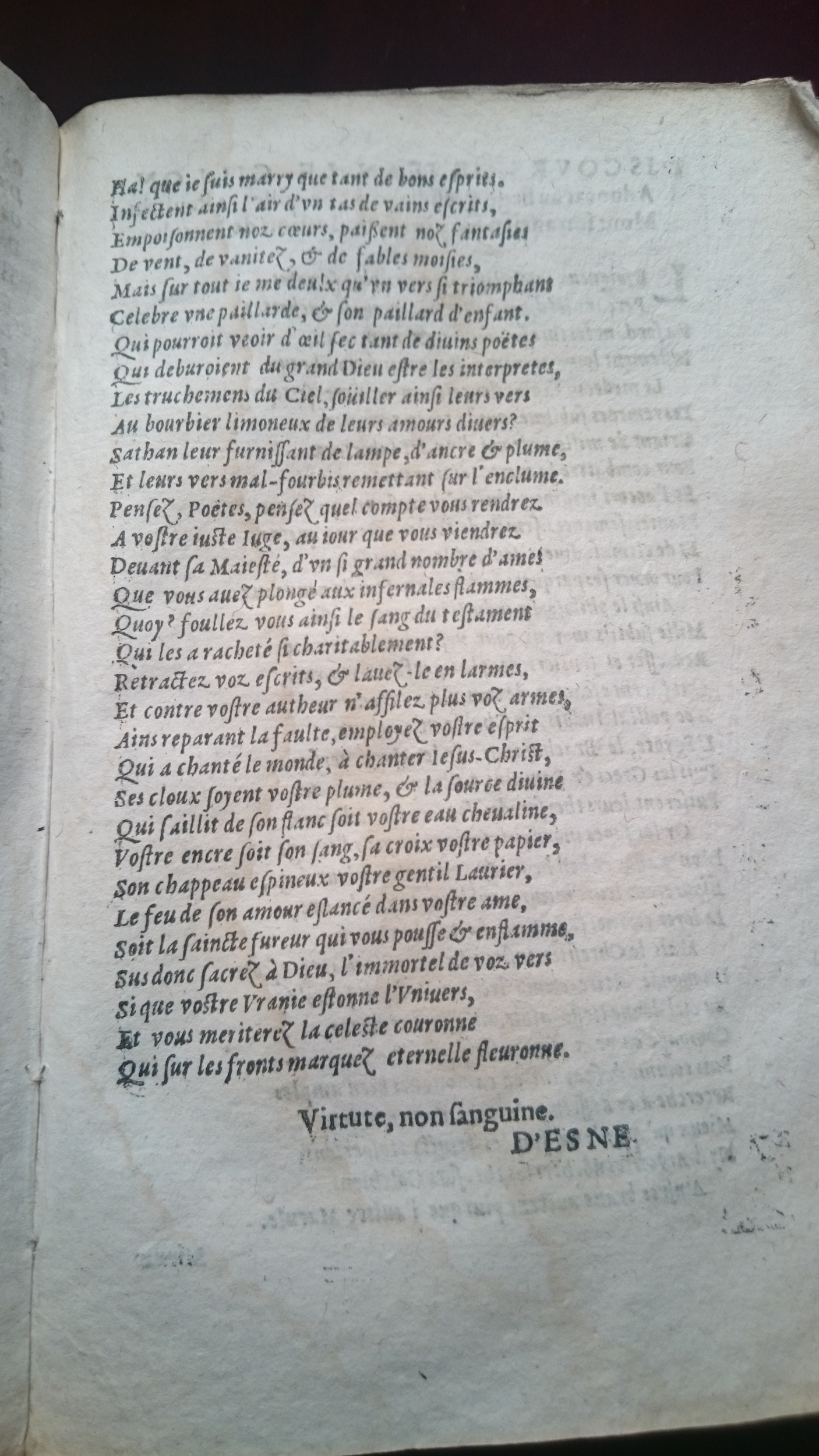 1596 - Jean Bogart - Trésor des faits et dits mémorables des hommes saints et illustres - BM Amiens