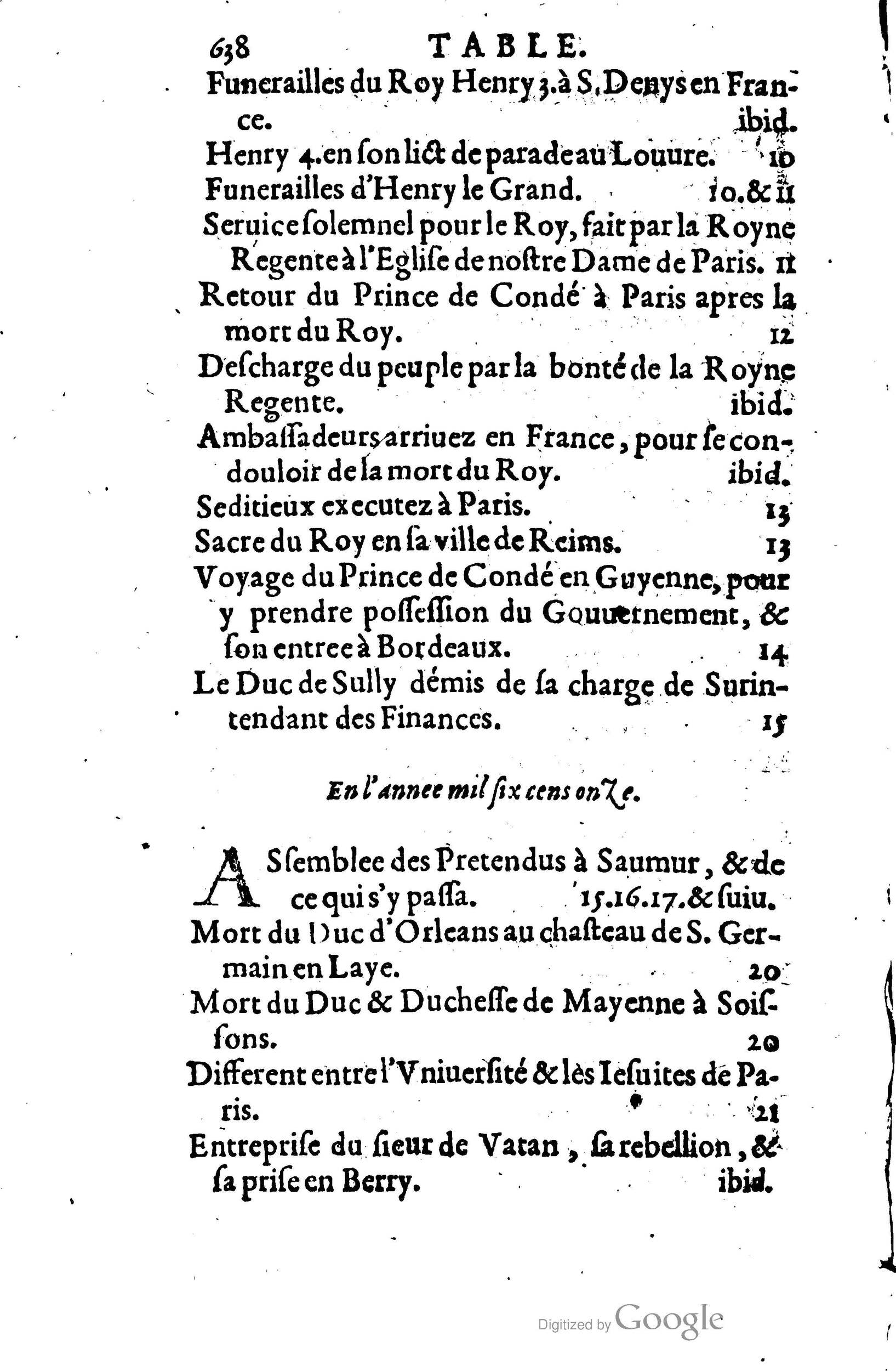 1623 - Joseph Bouillerot - Trésor de l’histoire générale de notre temps - BM Lyon