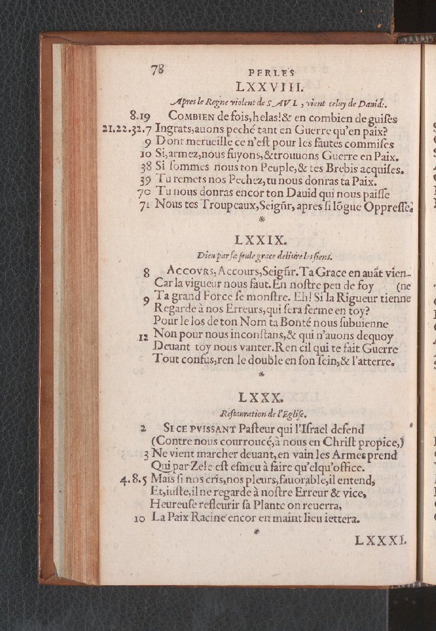 1577 - Jean de Laon - Trésor des 150 psaumes de David - Genève