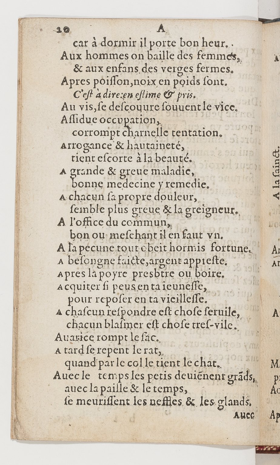 1577 - Jean d’Ogerolles - Trésor de sentences dorées - BnF Arsenal