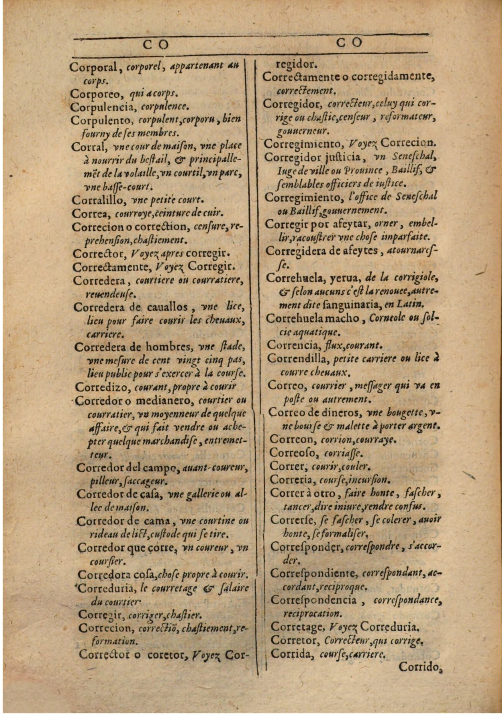 1607 - Marc Orry - Trésor des deux langues espagnole et française (Première partie) - BSB Munich 1607 - Marc Orry - Trésor des deux langues espagnole et française (Première partie) - BSB Munich