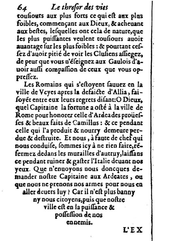 1611 - Pierre Rigaud - Trésor des vies de Plutarque - BM Lyon