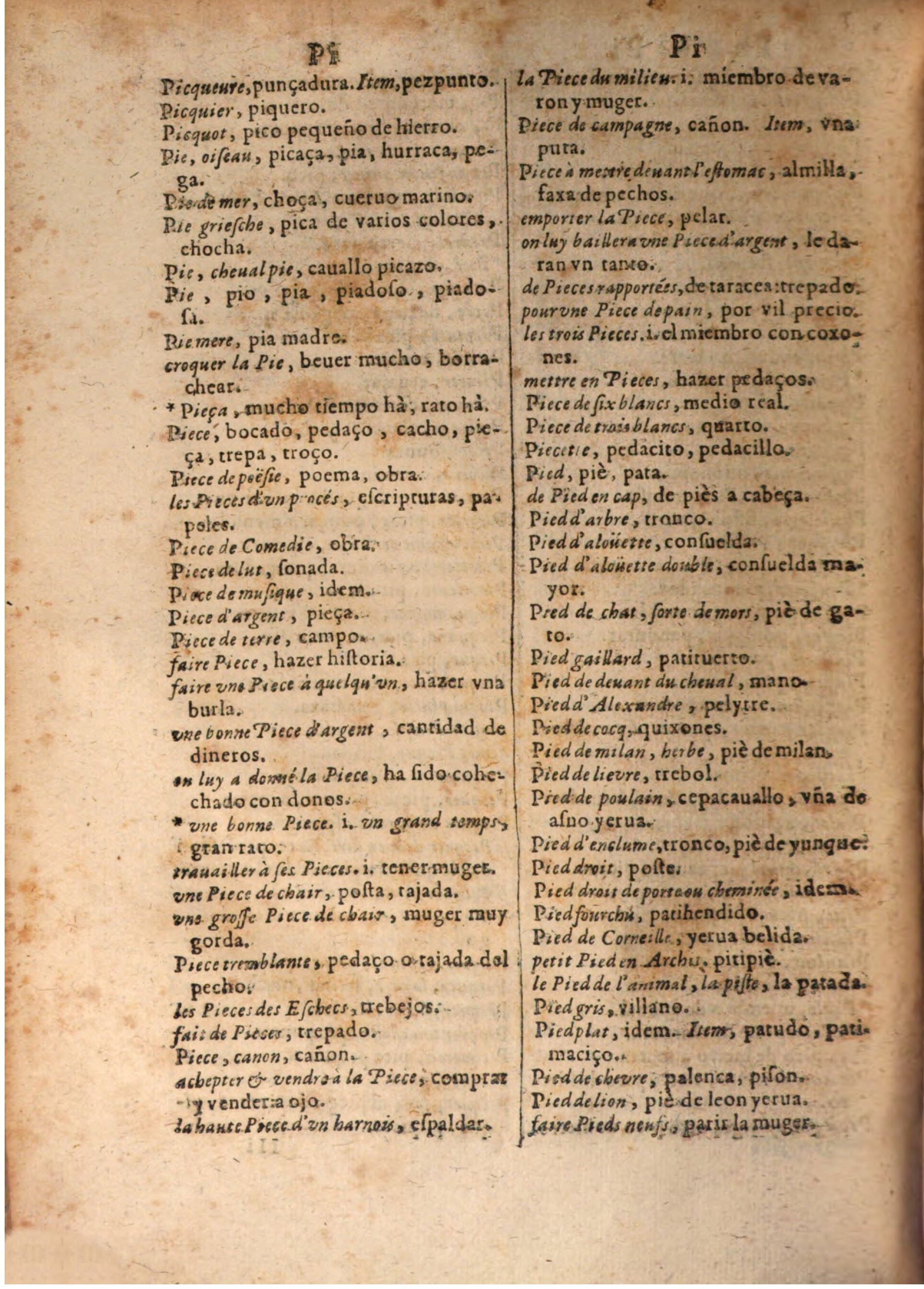 1645 - A. de Sommaville et A. Courbé - Trésor des deux langues espagnole et française (Seconde partie) - BSB Munich 1645 - A. de Sommaville et A. Courbé - Trésor des deux langues espagnole et française (Seconde partie) - BSB Munich