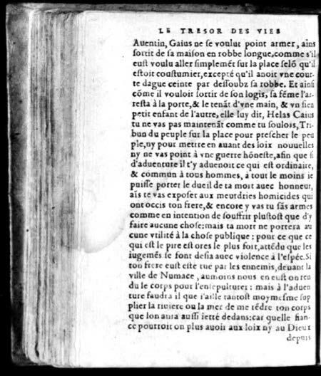 1574 - Benoît Rigaud - Trésor des vies de Plutarque - Avignon