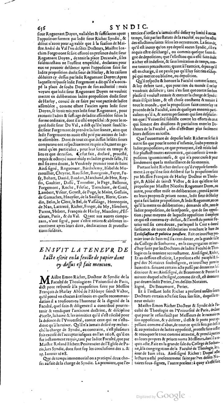1629 - Veuve Nicolas Buon - Trésor du droit français (21754 T. 3) - BM Lyon