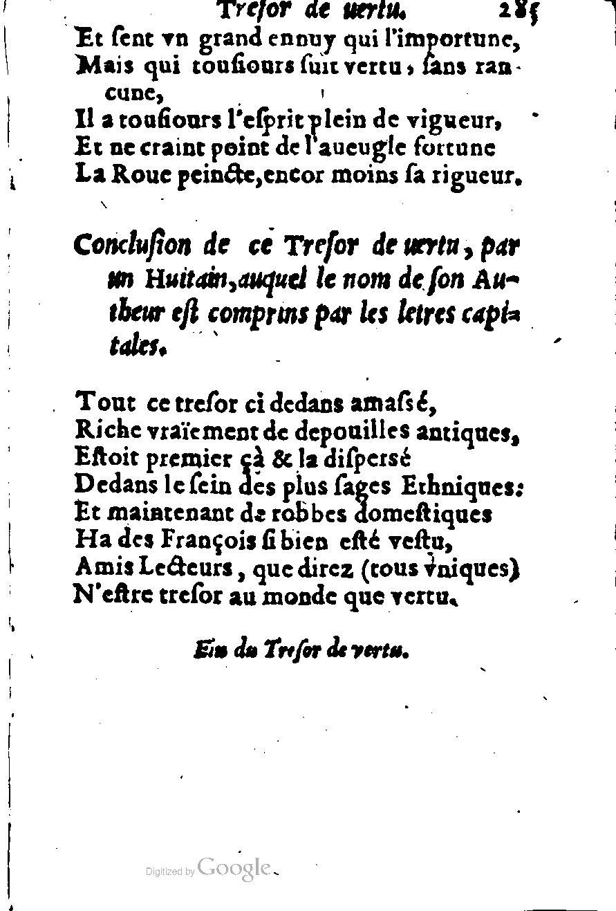 1576 - Benoît Rigaud - Trésor de vertu - British Library
