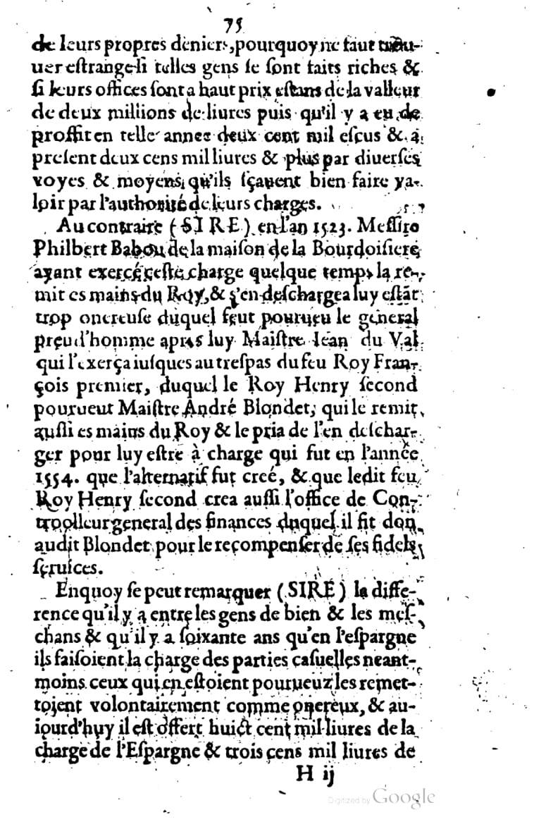 1615 - s.n. 2 - Trésor des trésors de France - BM Lyon