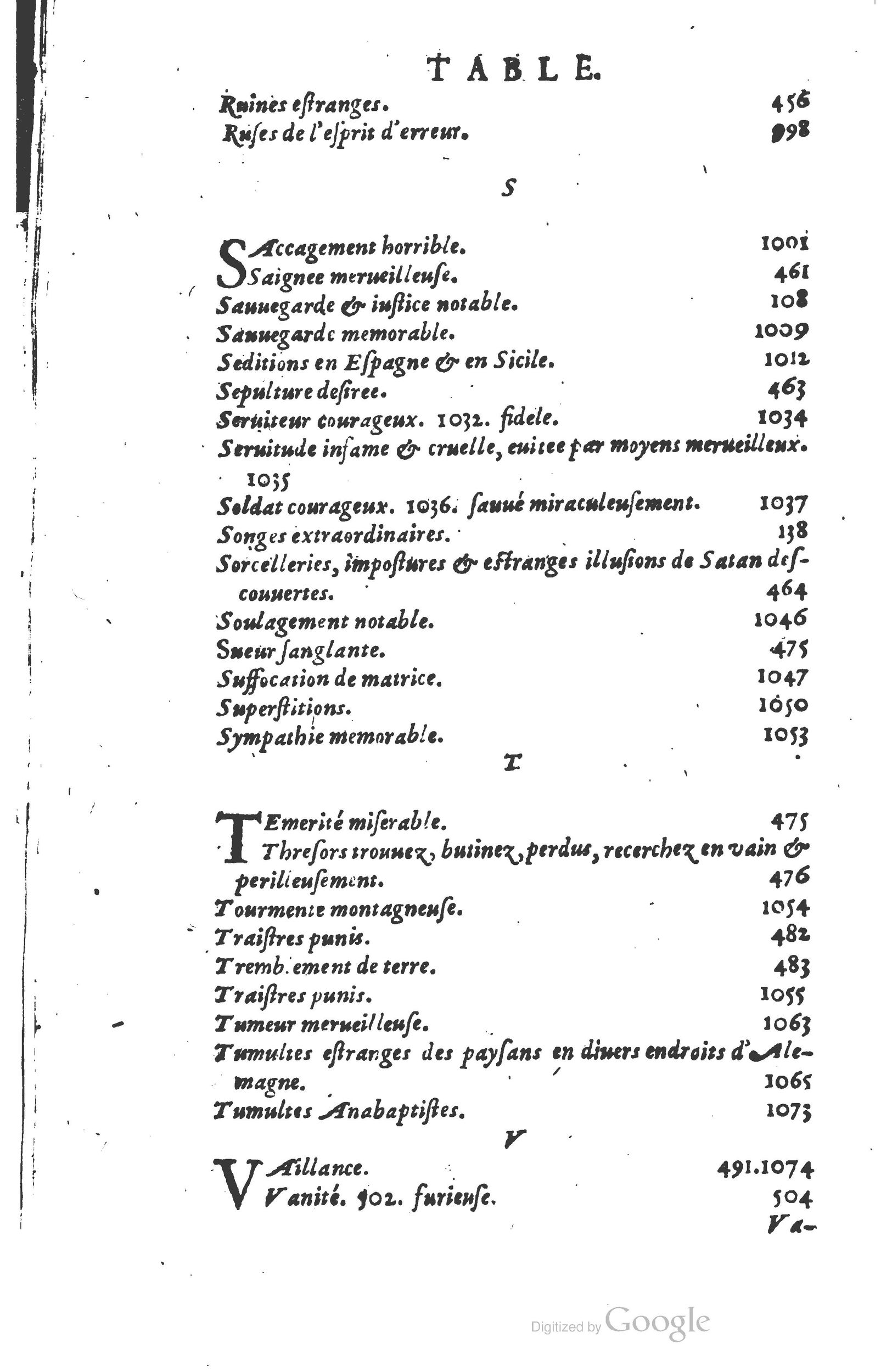 1610 - Paul Marceau - Trésor d’histoires admirables et mémorables - Princeton 1610 - Paul Marceau - Trésor d’histoires admirables et mémorables - Princeton