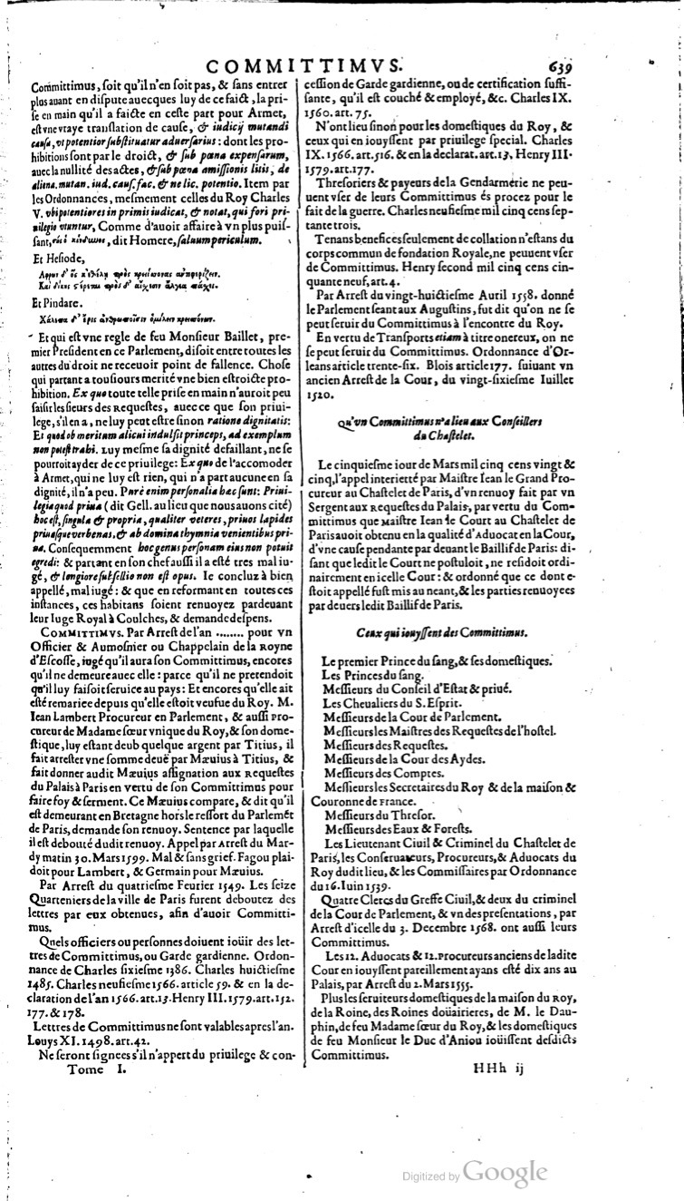 1629 - Veuve Nicolas Buon - Trésor du droit français (21754 T. 1) - BM Lyon 1629 - Veuve Nicolas Buon - Trésor du droit français (21754 T. 1) - BM Lyon