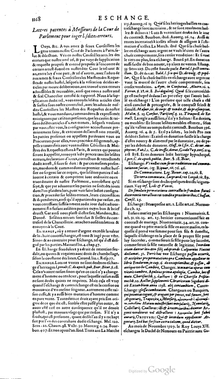 1629 - Veuve Nicolas Buon - Trésor du droit français (21754 T. 1) - BM Lyon 1629 - Veuve Nicolas Buon - Trésor du droit français (21754 T. 1) - BM Lyon
