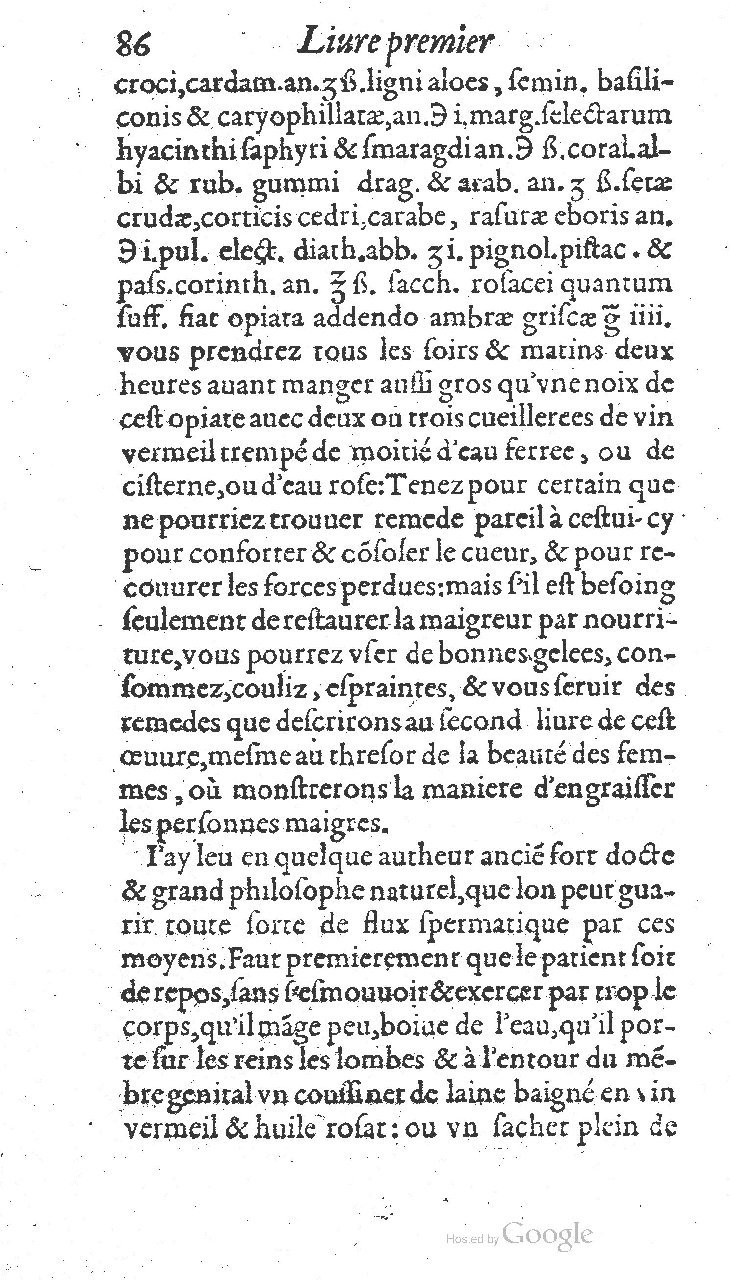 1585 - Jacques du Puis - Trésor des remèdes secrets pour les maladies des femmes - BnF