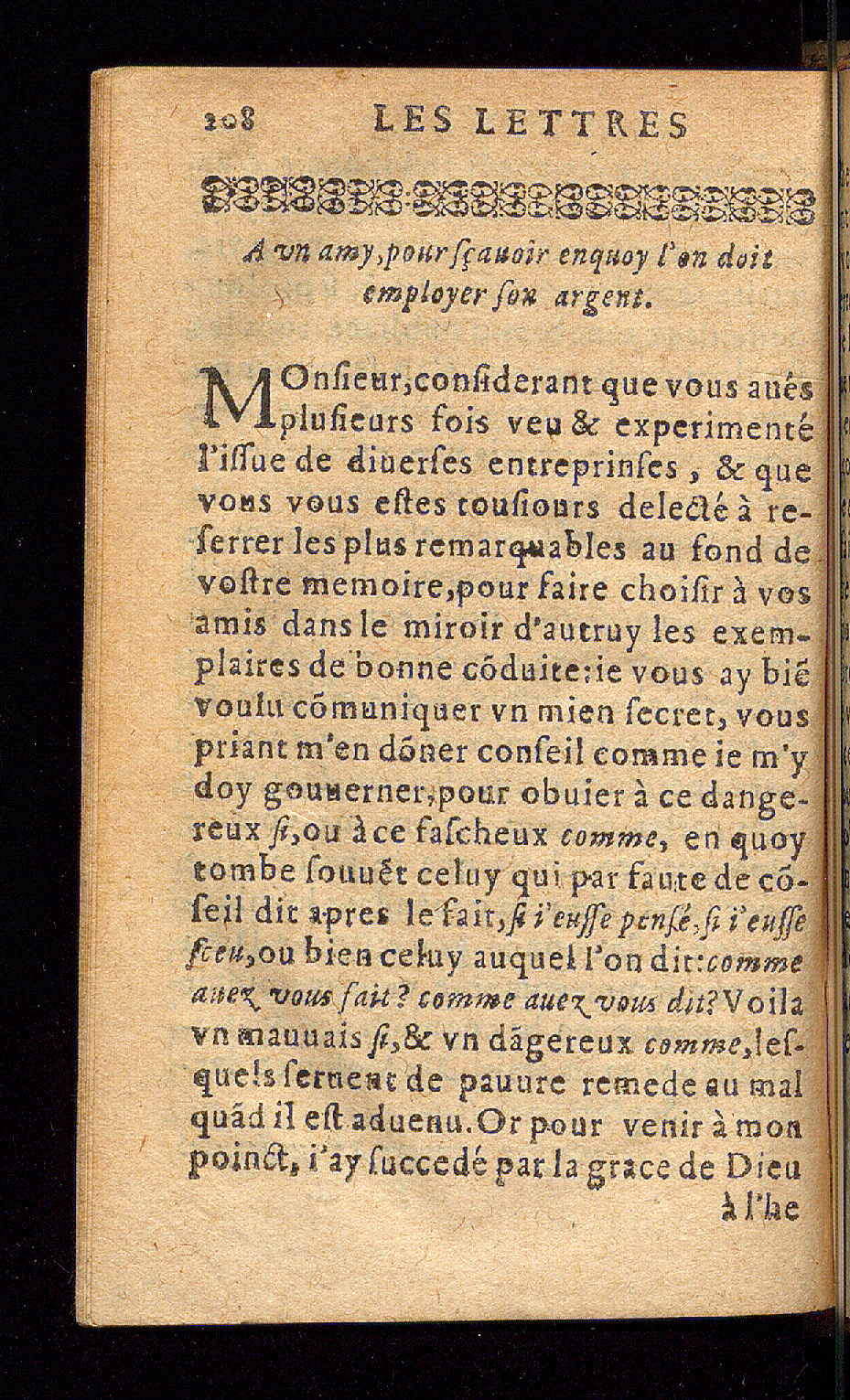 1614 - Barthélemy Vincent - Élite et Trésor des lettres missives - Bâle