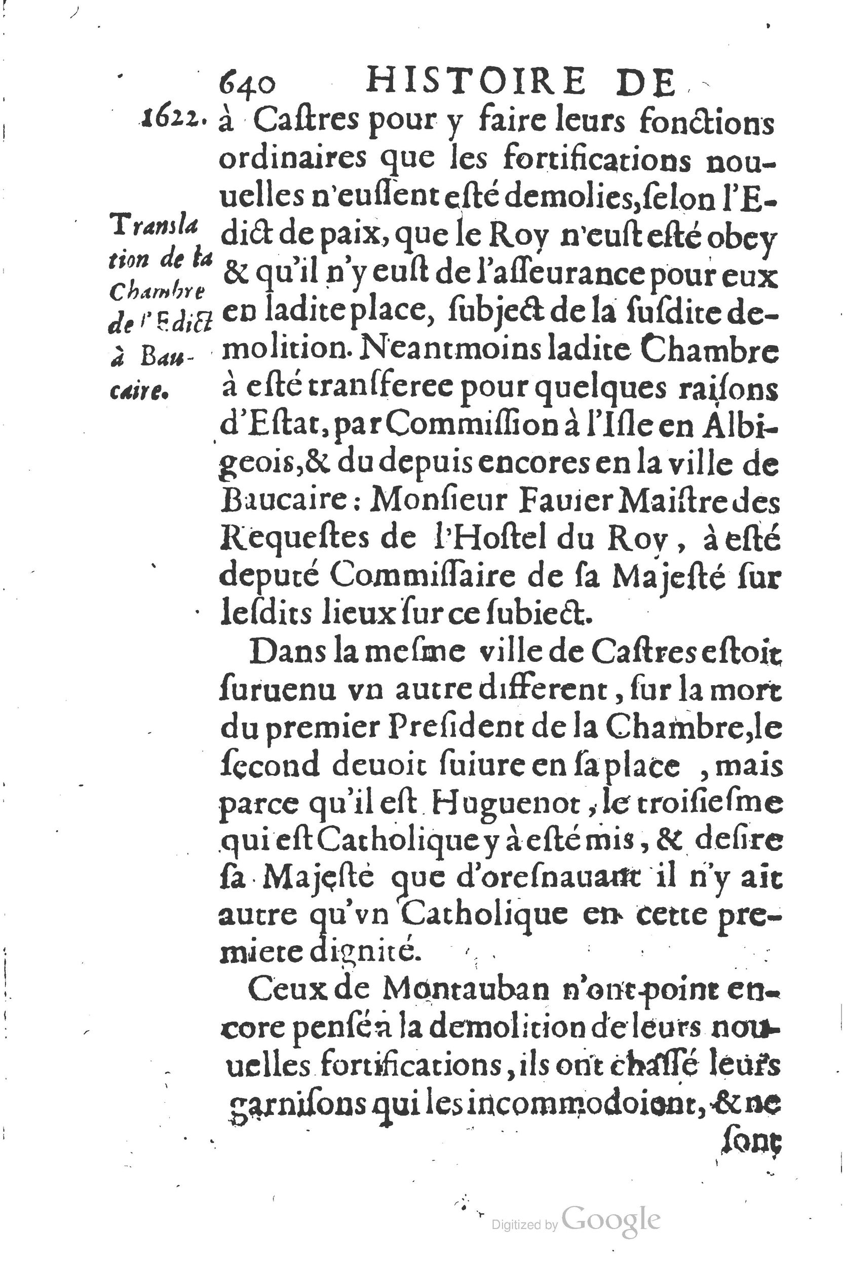 1626 - Joseph Bouillerot - Trésor de l’histoire générale de notre temps - BSB Munich