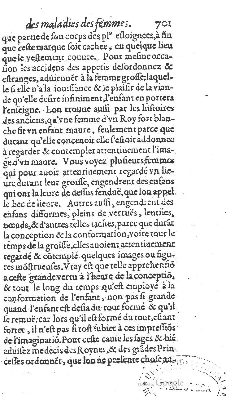 1585 - Jacques du Puis - Trésor des remèdes secrets pour les maladies des femmes - BnF