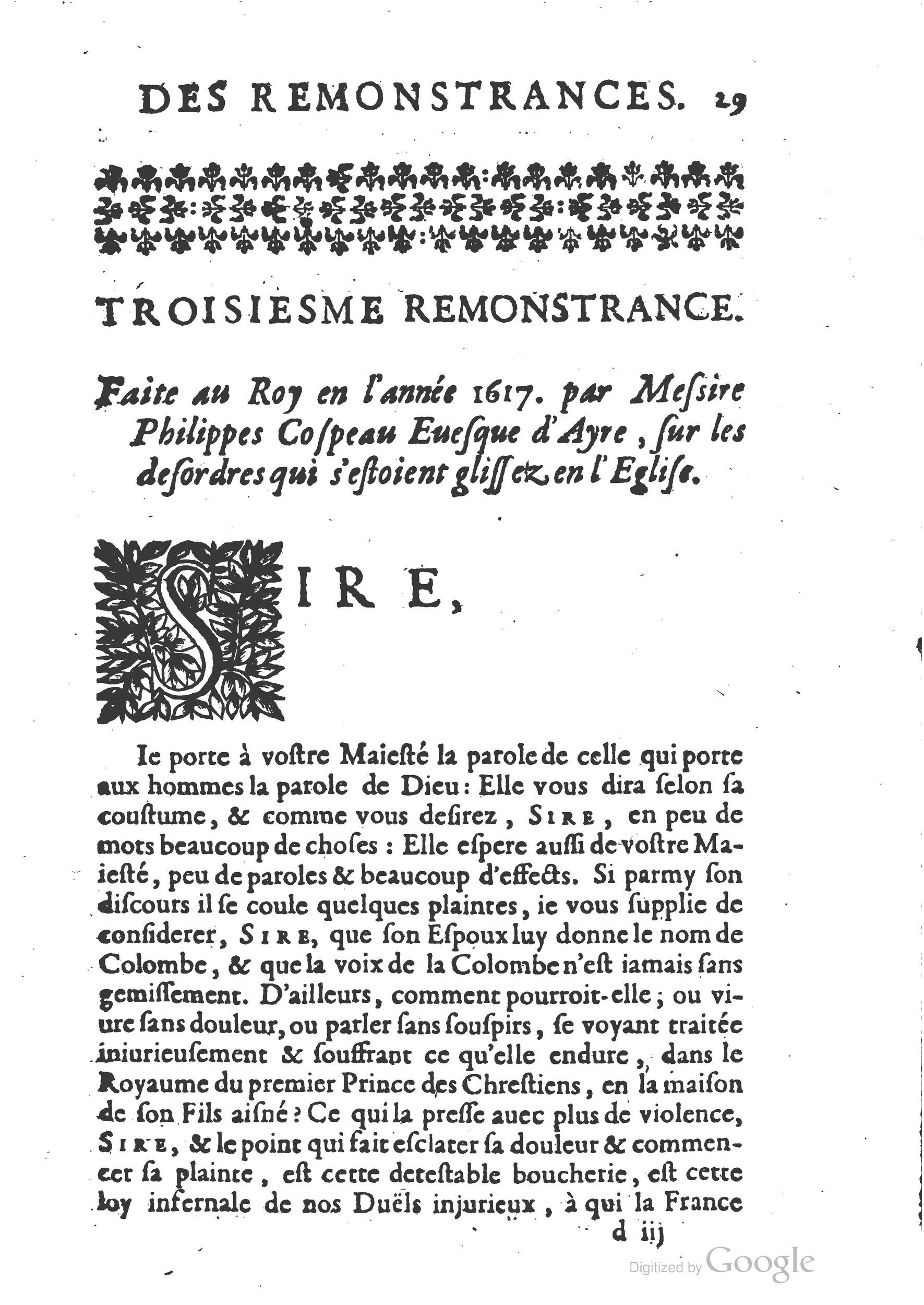1654 - Michel Bobin - Trésor des harangues, remontrances et oraisons funèbres - BM Lyon