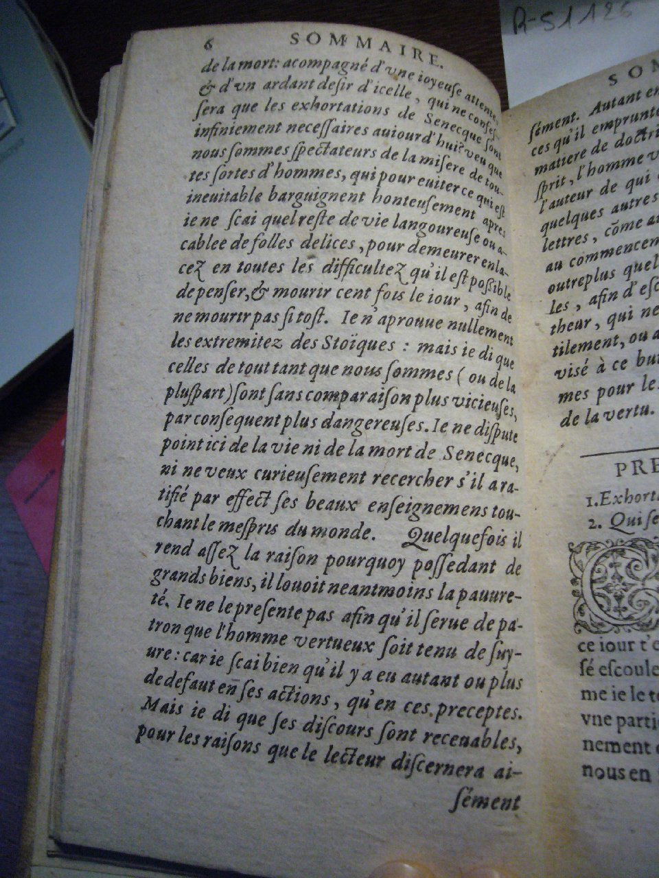 1604 - Jean Houzé - Œuvres morales et mêlées de Sénèque, Trésor de philosophie morale - T. 2 - BnF
