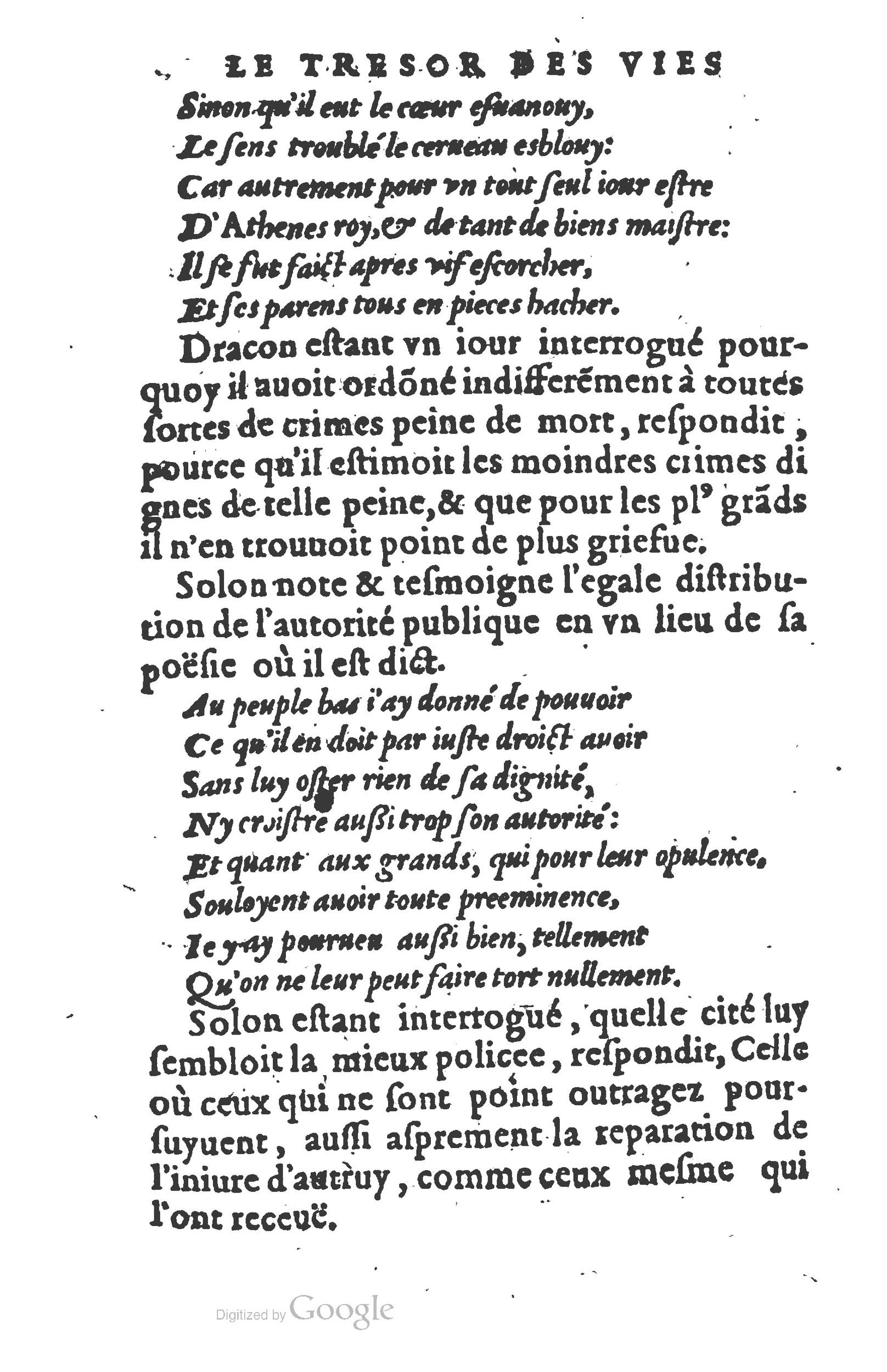 1577 - Claude Micard - Trésor des vies de Plutarque - BSB Munich