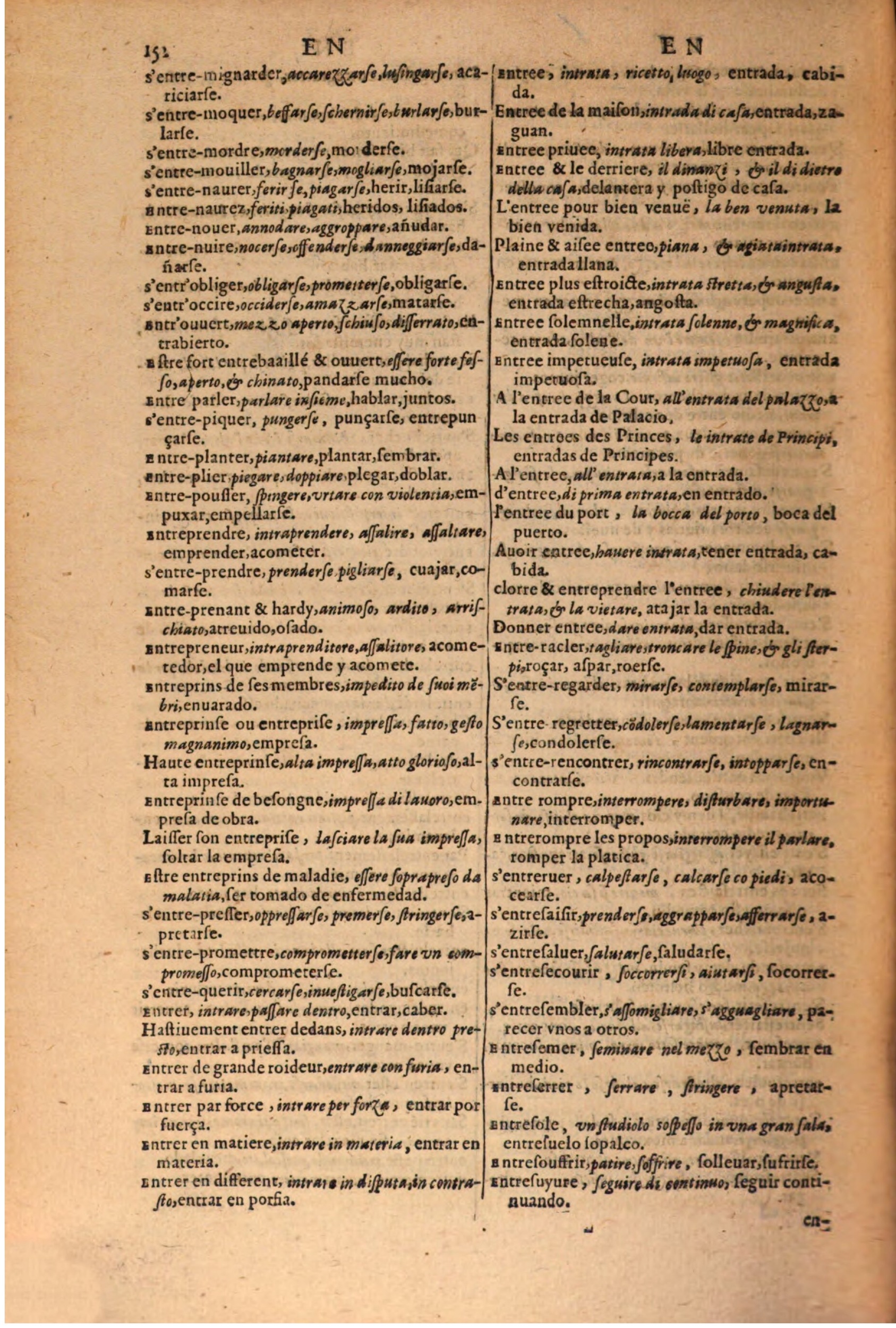 1616 - Pierre de la Rovière - Trésor des trois langues (Seconde partie) - BSB Munich