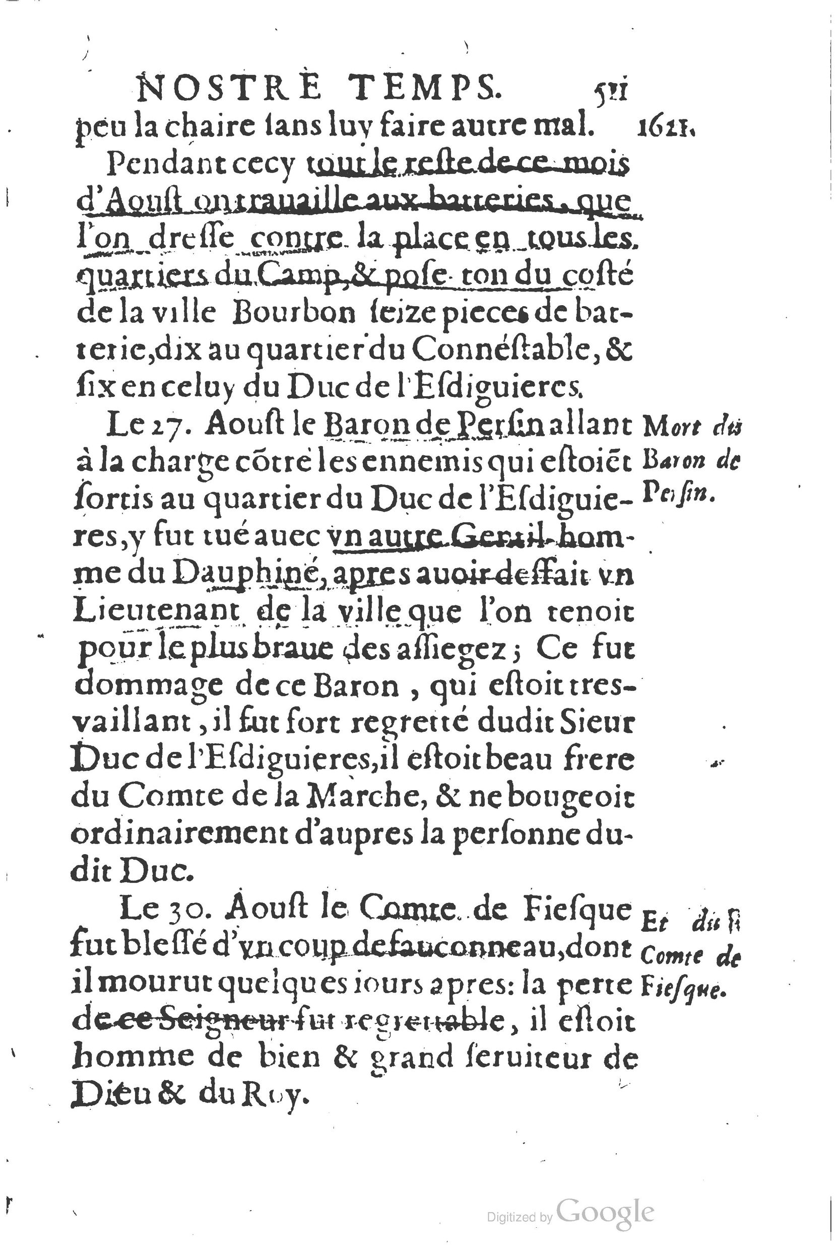 1626 - Joseph Bouillerot - Trésor de l’histoire générale de notre temps - BSB Munich