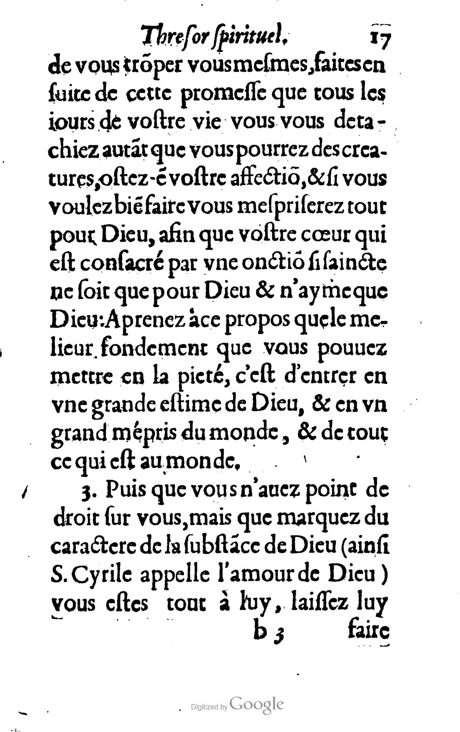 1633 - François Waudré - Trésor spirituel contenant les excellences du christianisme - BM Lyon