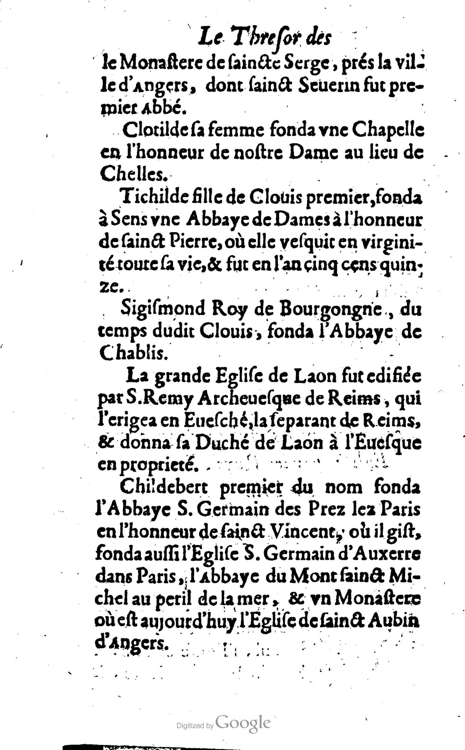1638 - Jean Corrozet - Trésor des histoires de France - BM Lyon